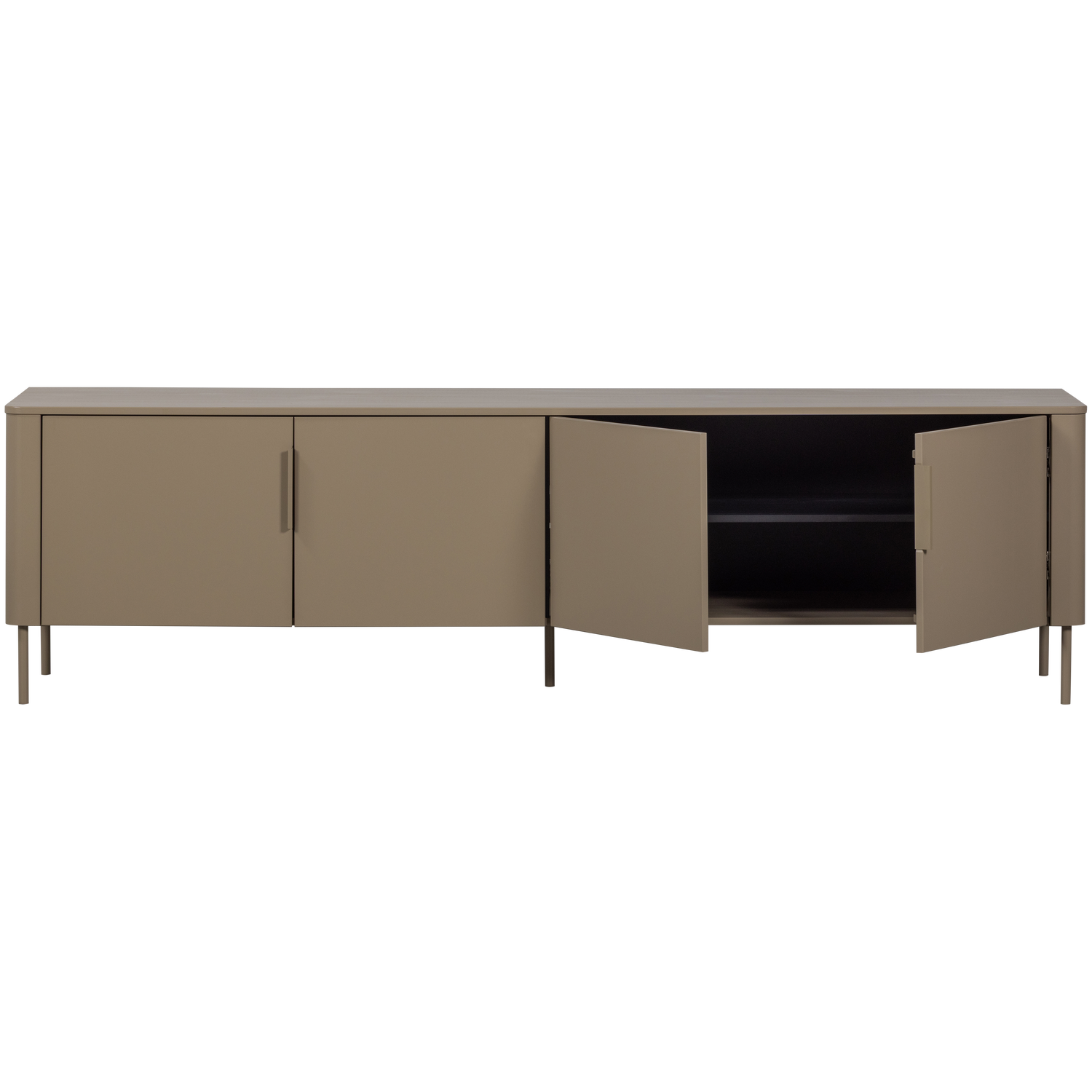 TV-meubel Gunnar Grenenhout, 200cm - Mud - Afbeelding 7