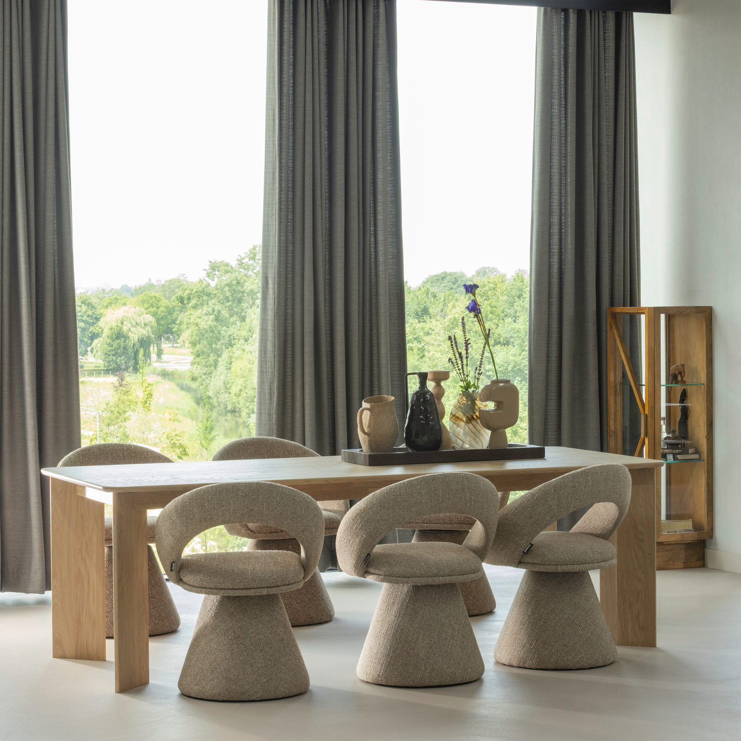 Kandelaar Liske Mangohout - Naturel - Afbeelding 2