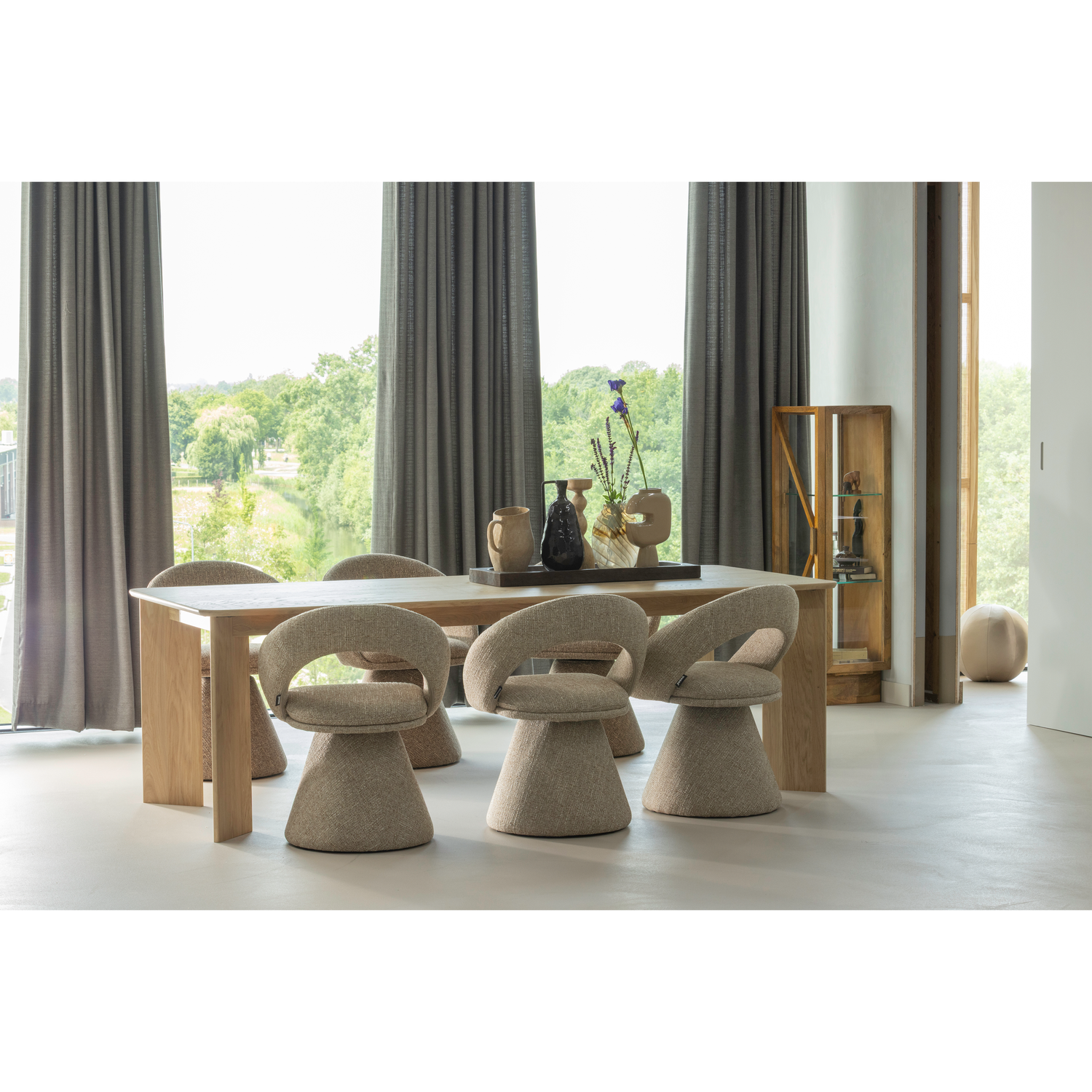 Draaibare Eetkamerstoel Winter - Naturel - Afbeelding 10