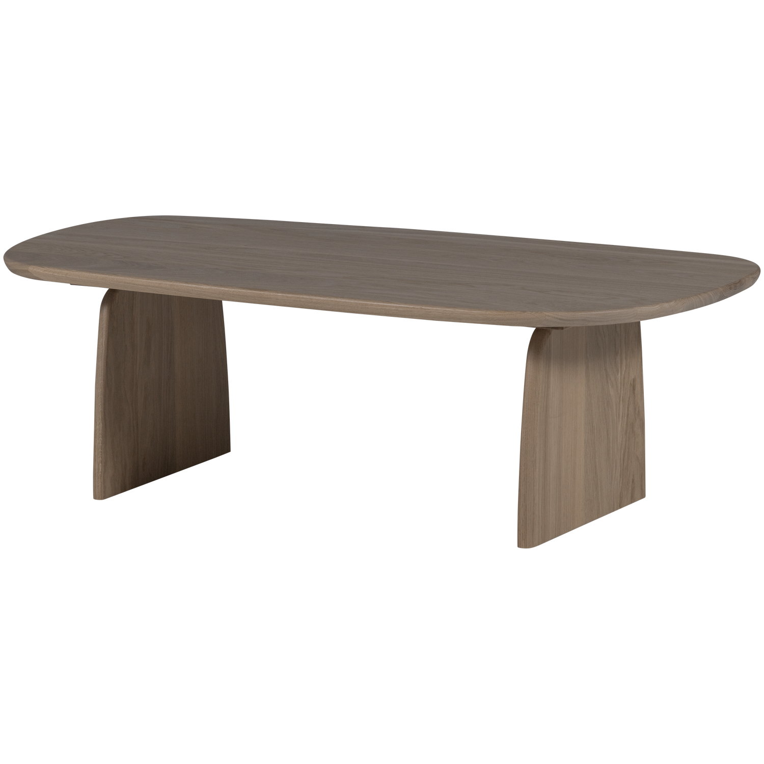 Organische Salontafel Tablo Eikenhout 110 x 60 cm, kleur Grijs