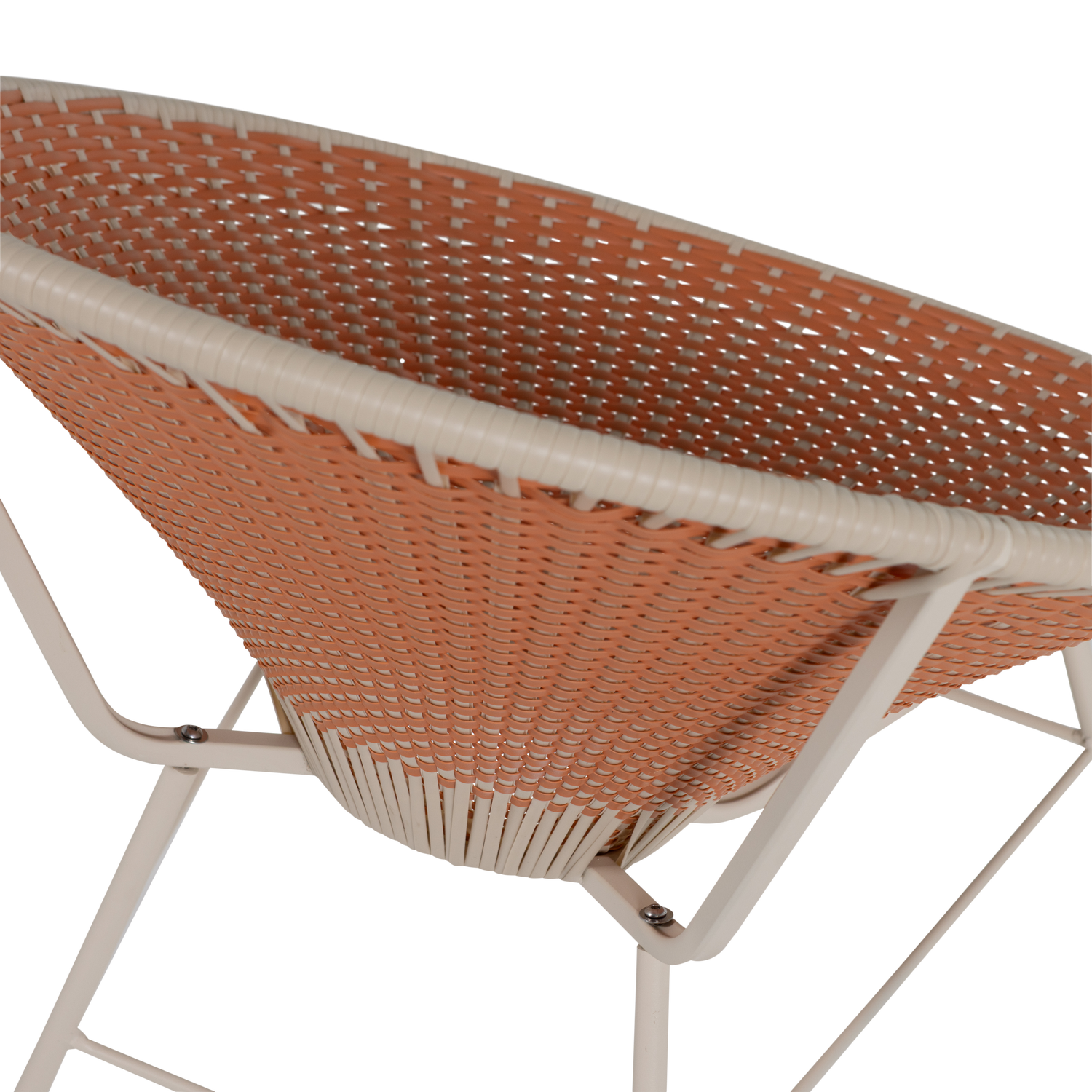 Tuin Loungestoel Kazoun Wicker - Oranje - Afbeelding 10