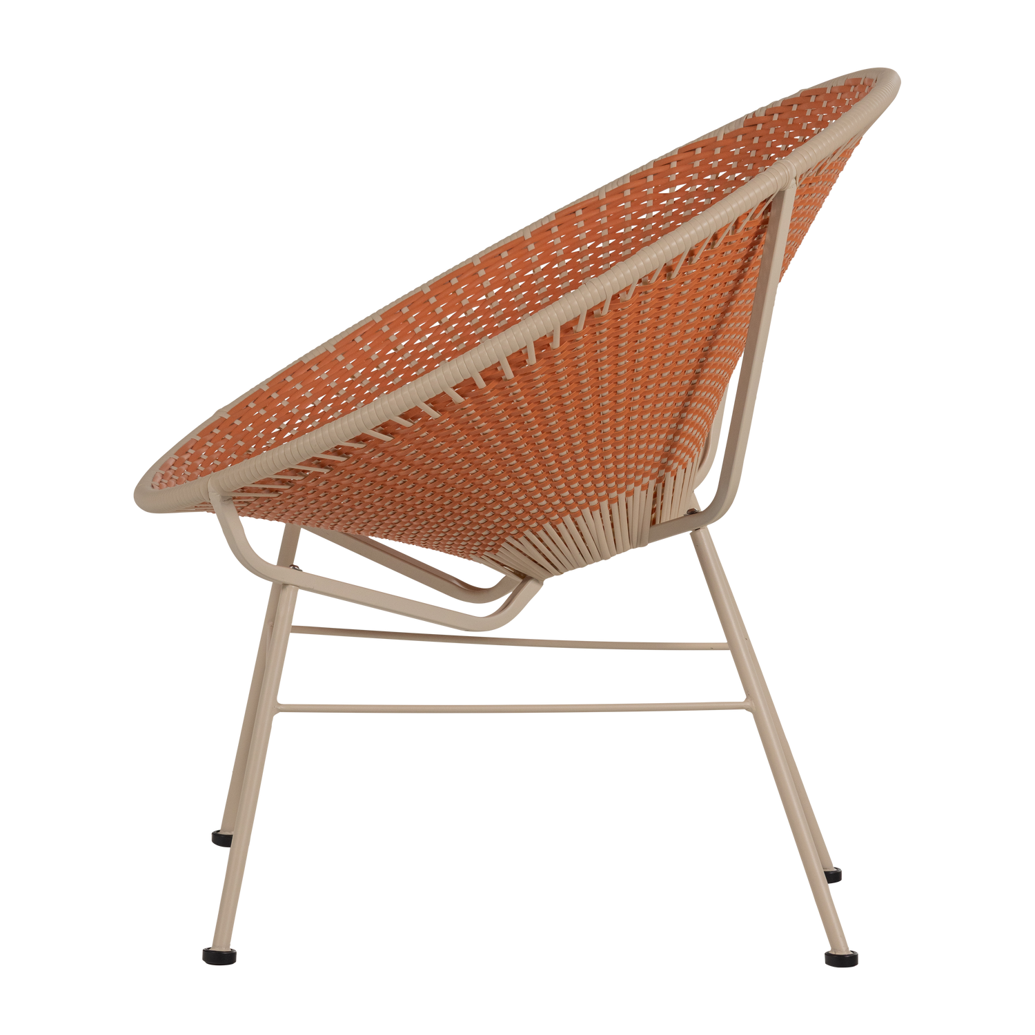 Tuin Loungestoel Kazoun Wicker - Oranje - Afbeelding 7