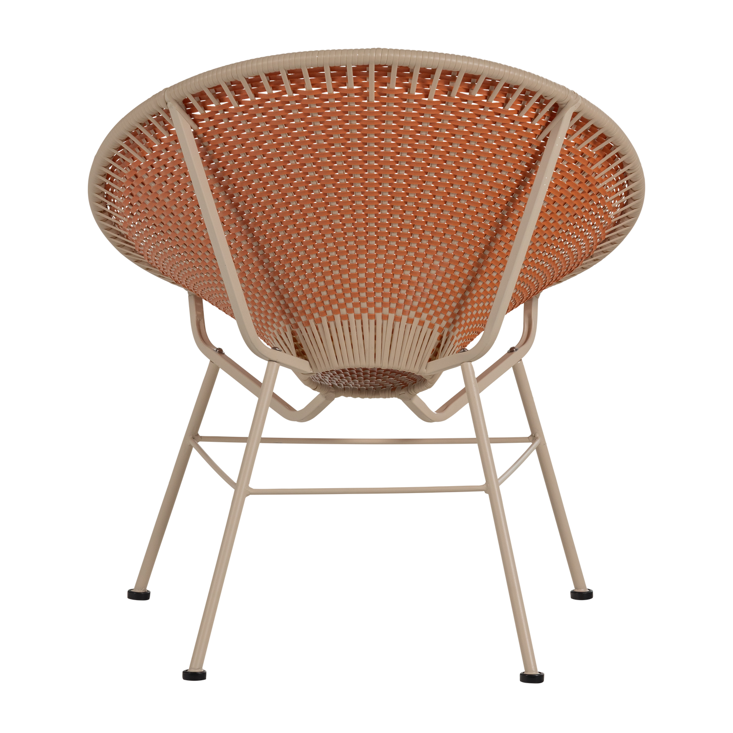 Tuin Loungestoel Kazoun Wicker - Oranje - Afbeelding 8