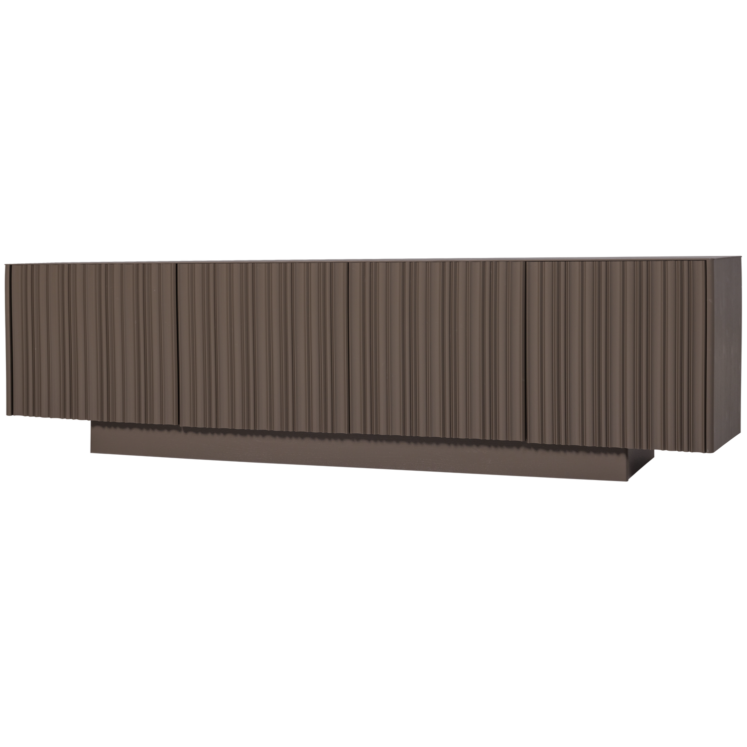 TV-meubel Nova Grenenhout, 200cm, kleur Truffel Bruin