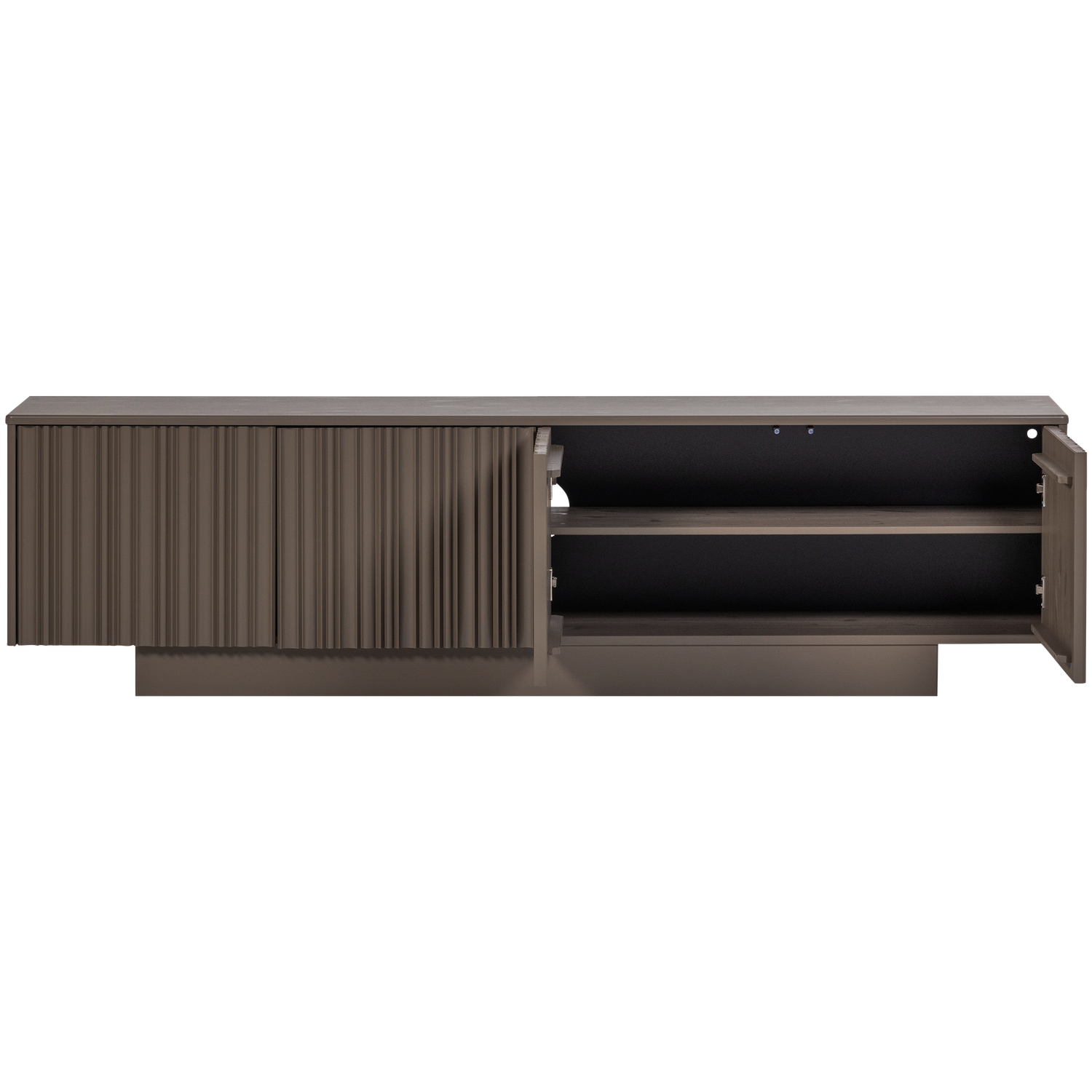 TV-meubel Nova Grenenhout, 200cm, kleur Truffel Bruin - Afbeelding 5