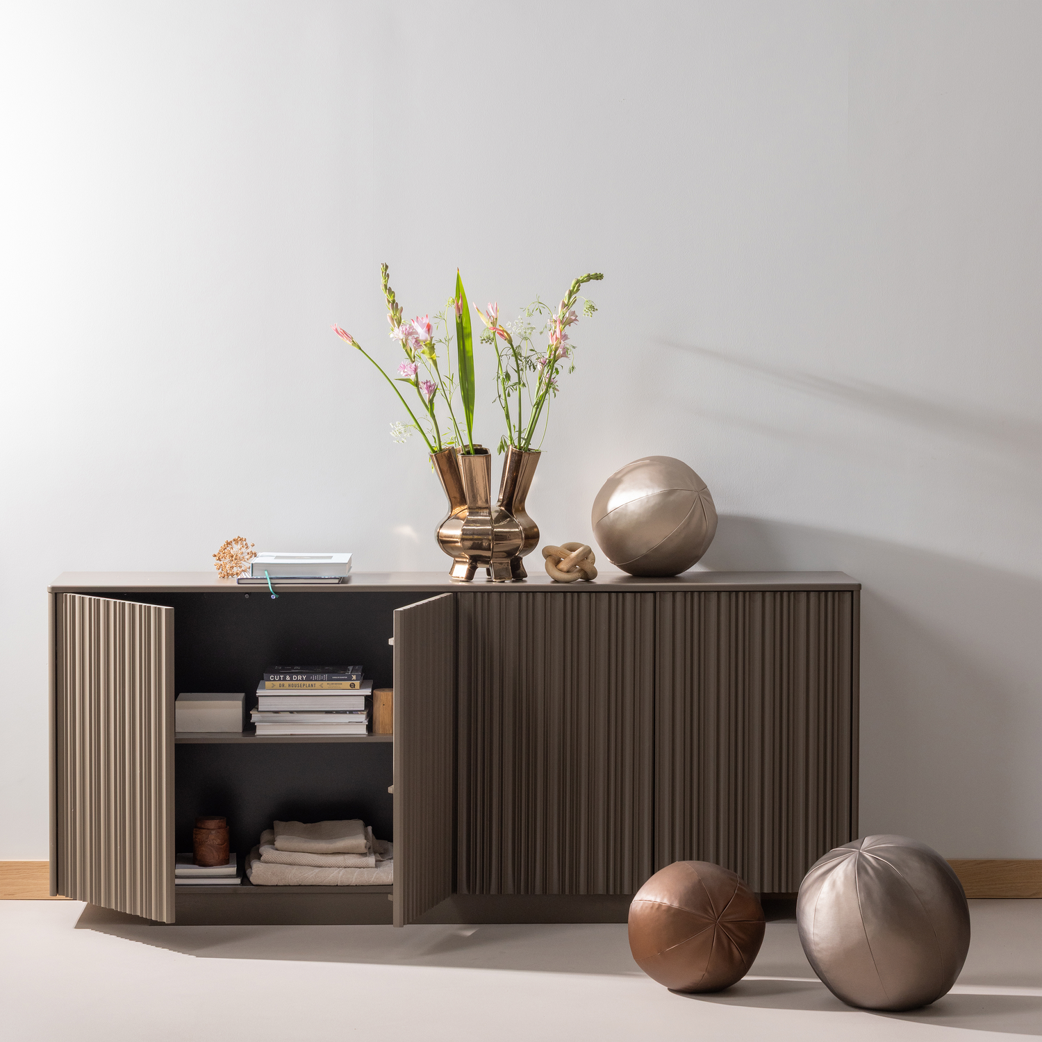 Sierkussen Rodeo Metallic, 30cm - Koper - Afbeelding 3