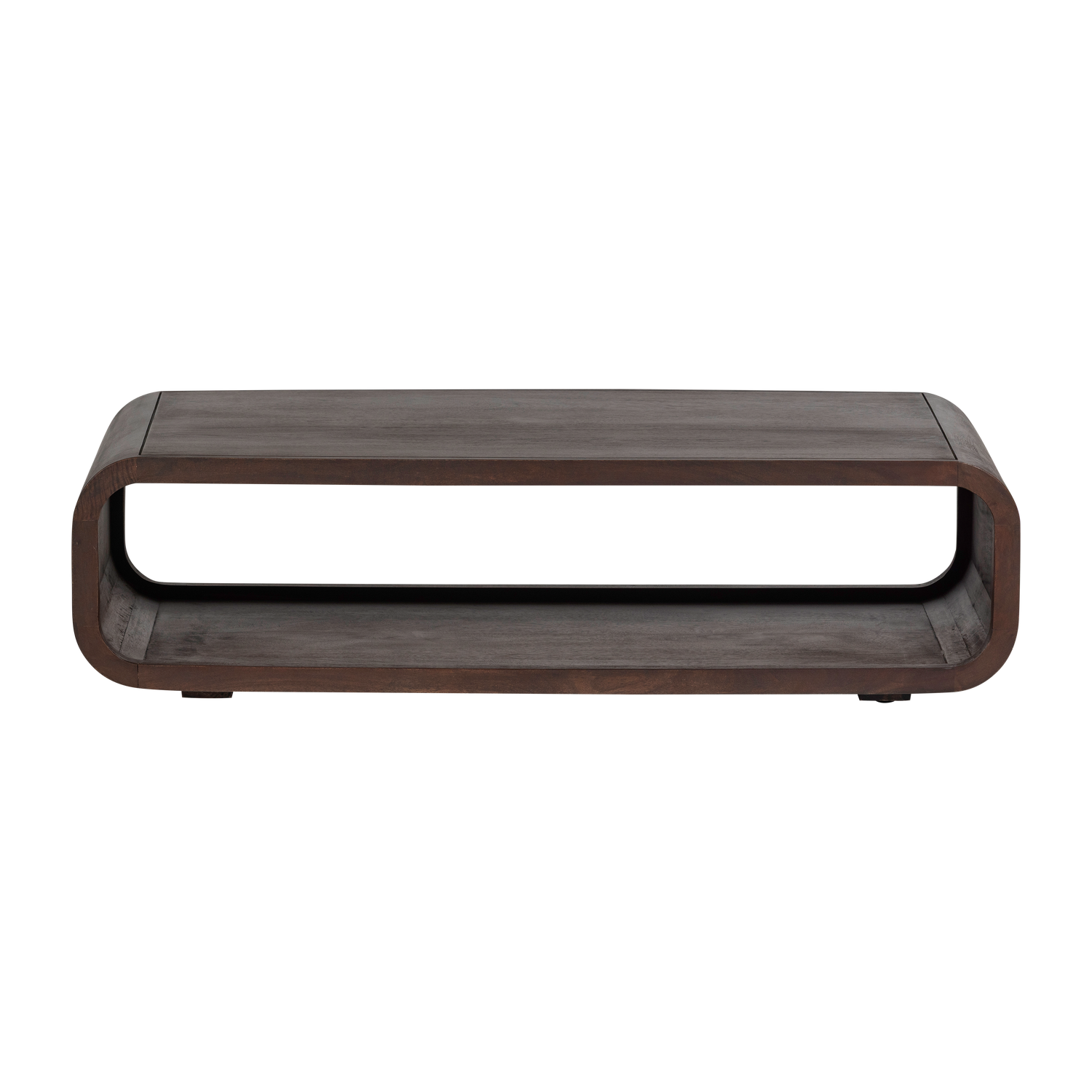 Salontafel Kinu Mangohout, 120 x 60cm - Donkerbruin - Afbeelding 4