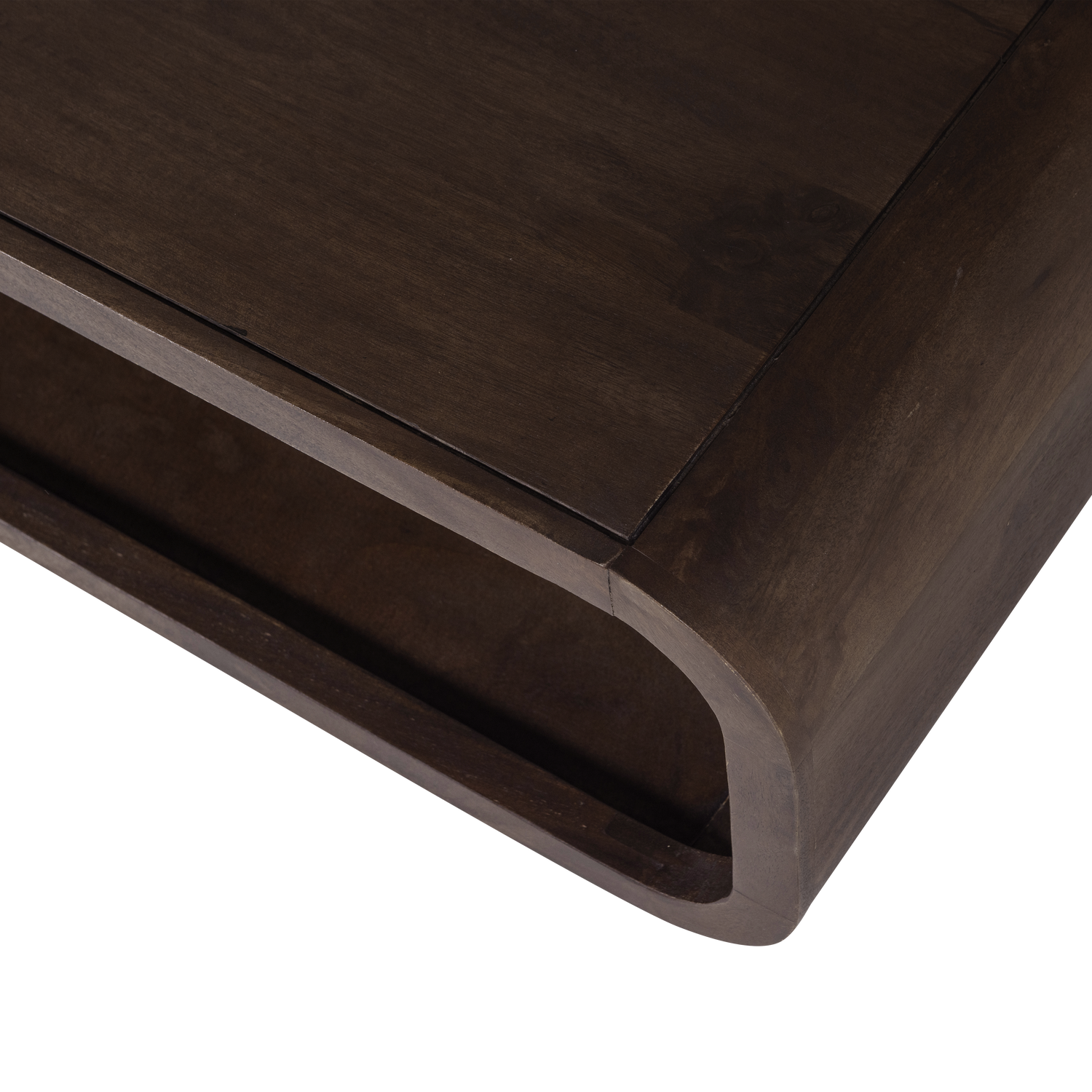 Salontafel Kinu Mangohout, 120 x 60cm - Donkerbruin - Afbeelding 5