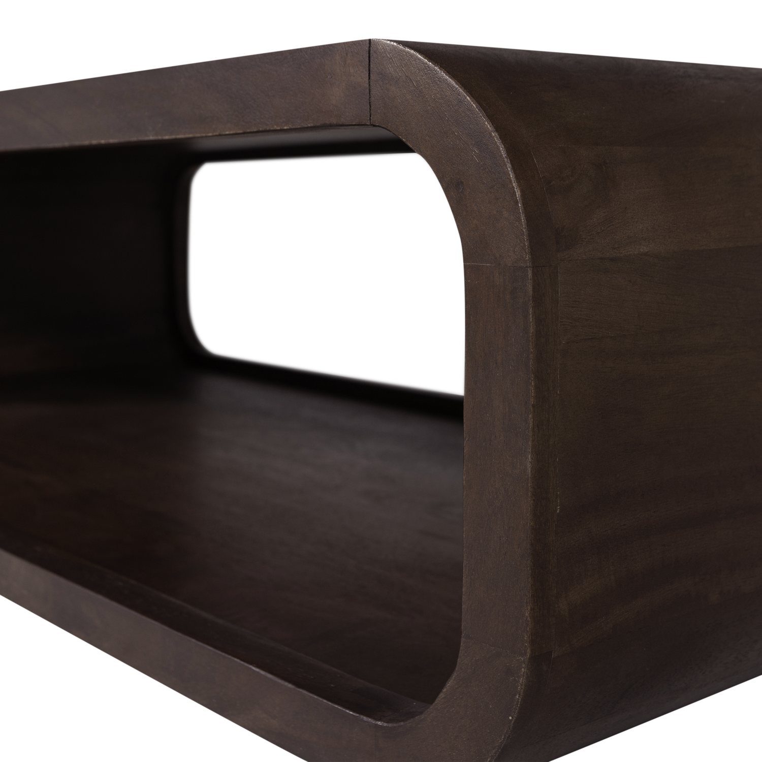 Salontafel Kinu Mangohout, 120 x 60cm - Donkerbruin - Afbeelding 6