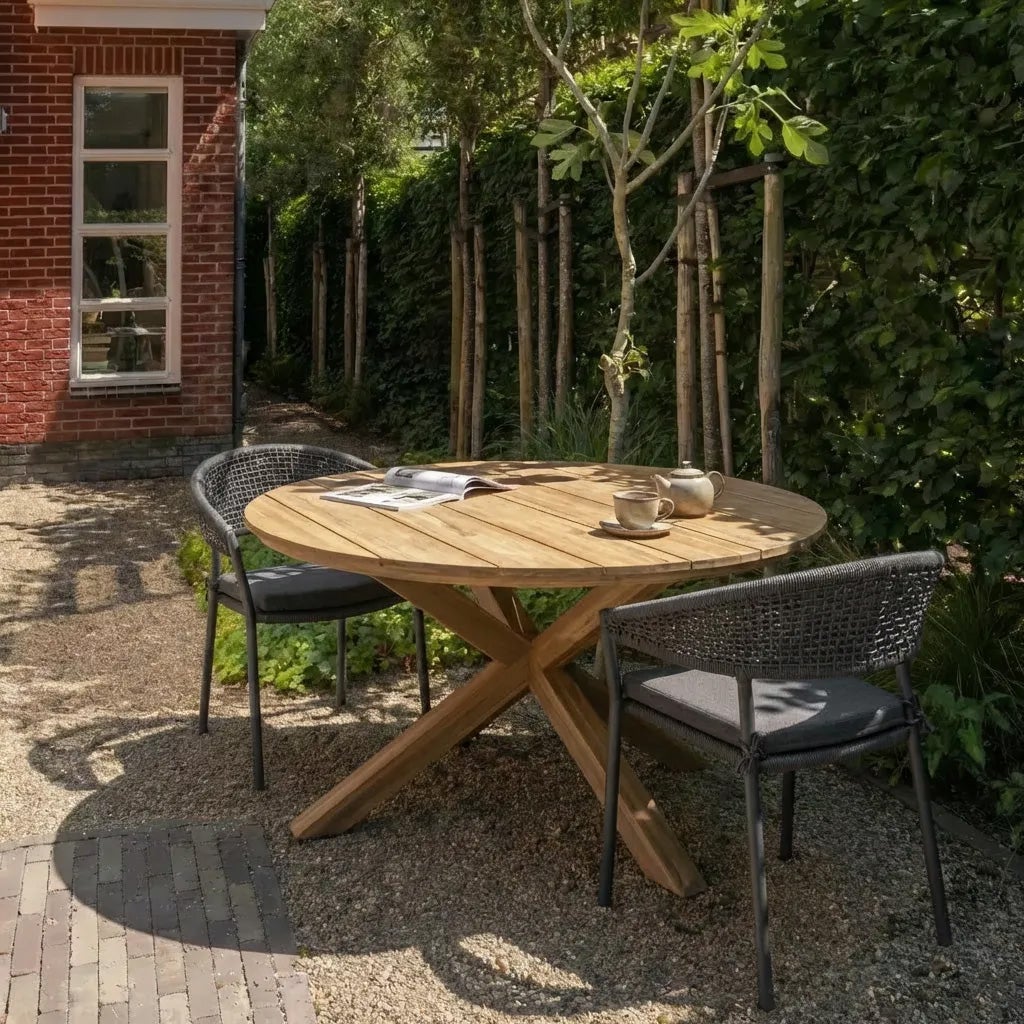 Tuinstoel Rilo Geweven - Bruin - Afbeelding 2