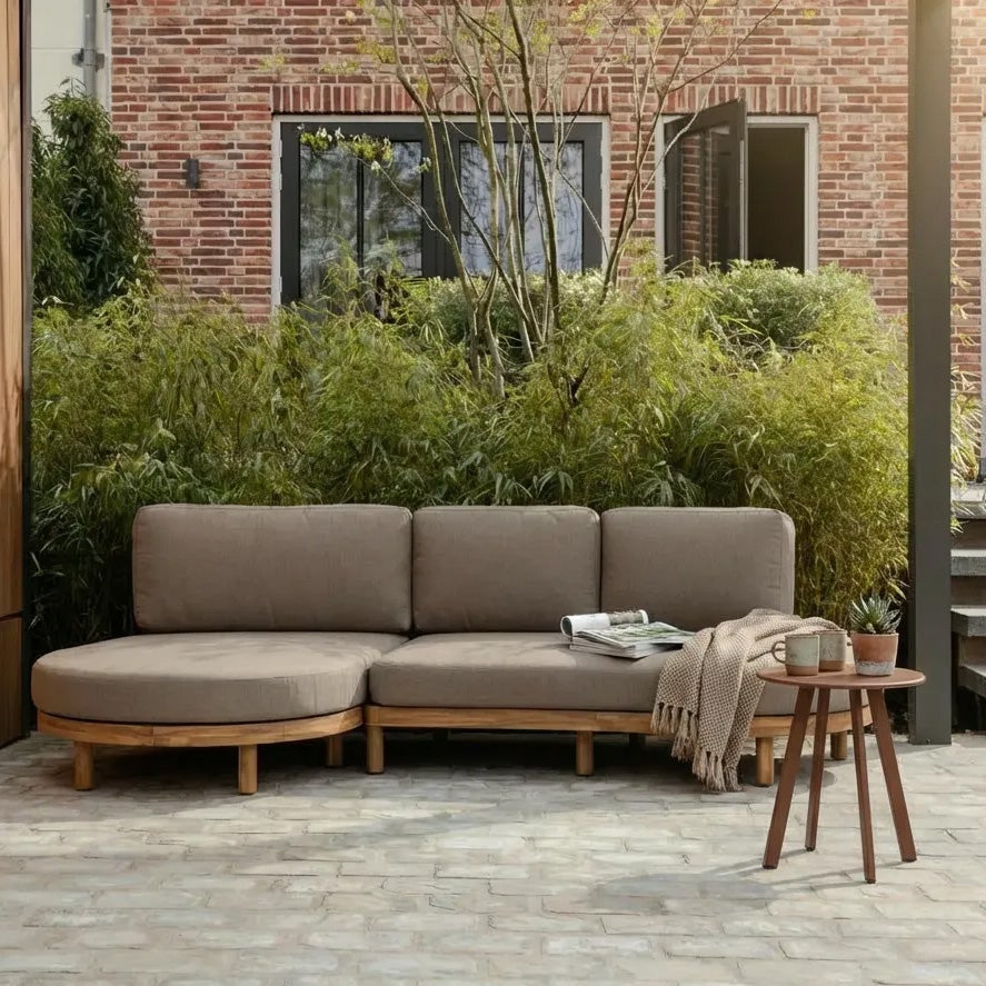 Tuin Bijzettafel Fer Ø40cm - Donkerbruin - Afbeelding 2