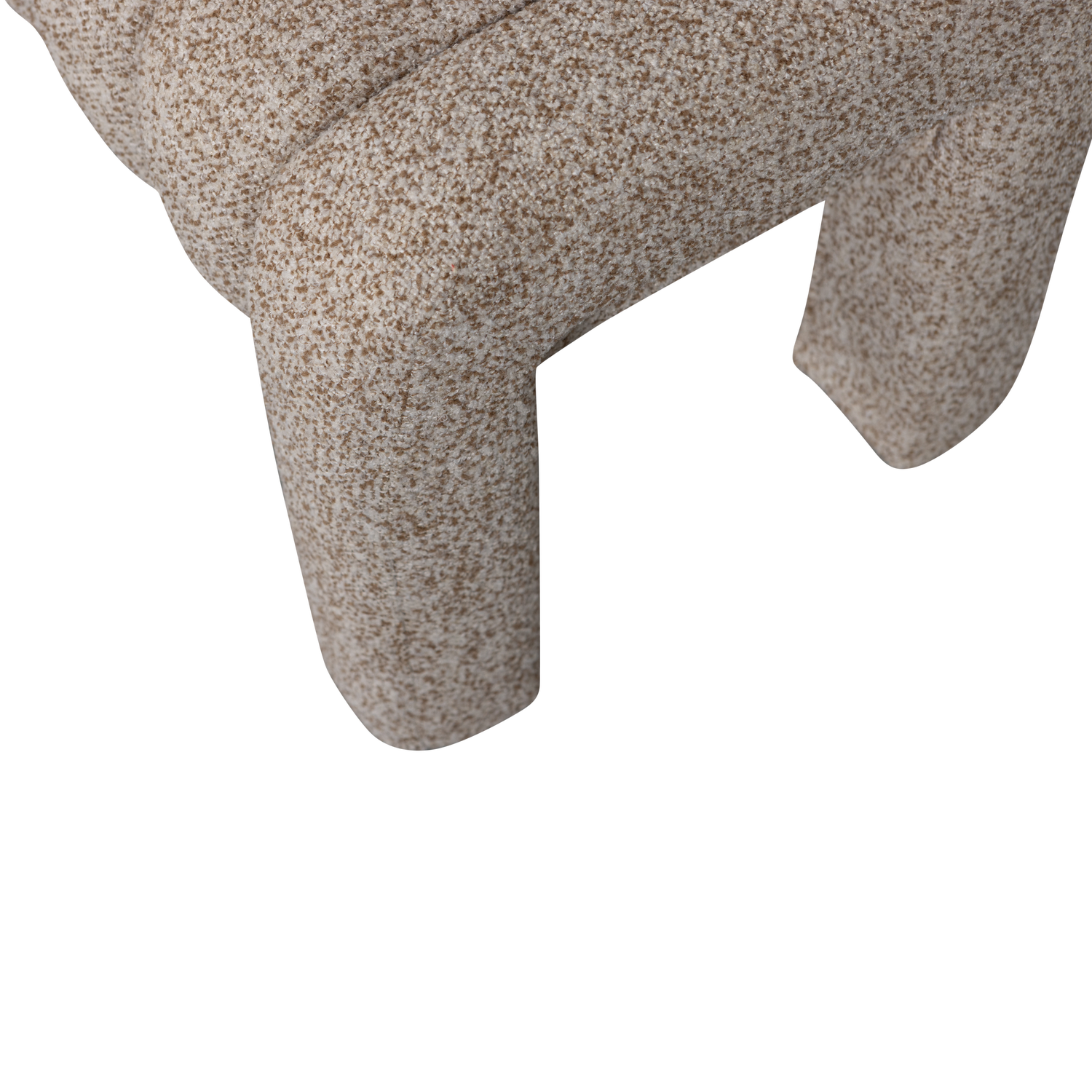 Bankje Frex Bouclé, 110cm - Bruin - Afbeelding 6