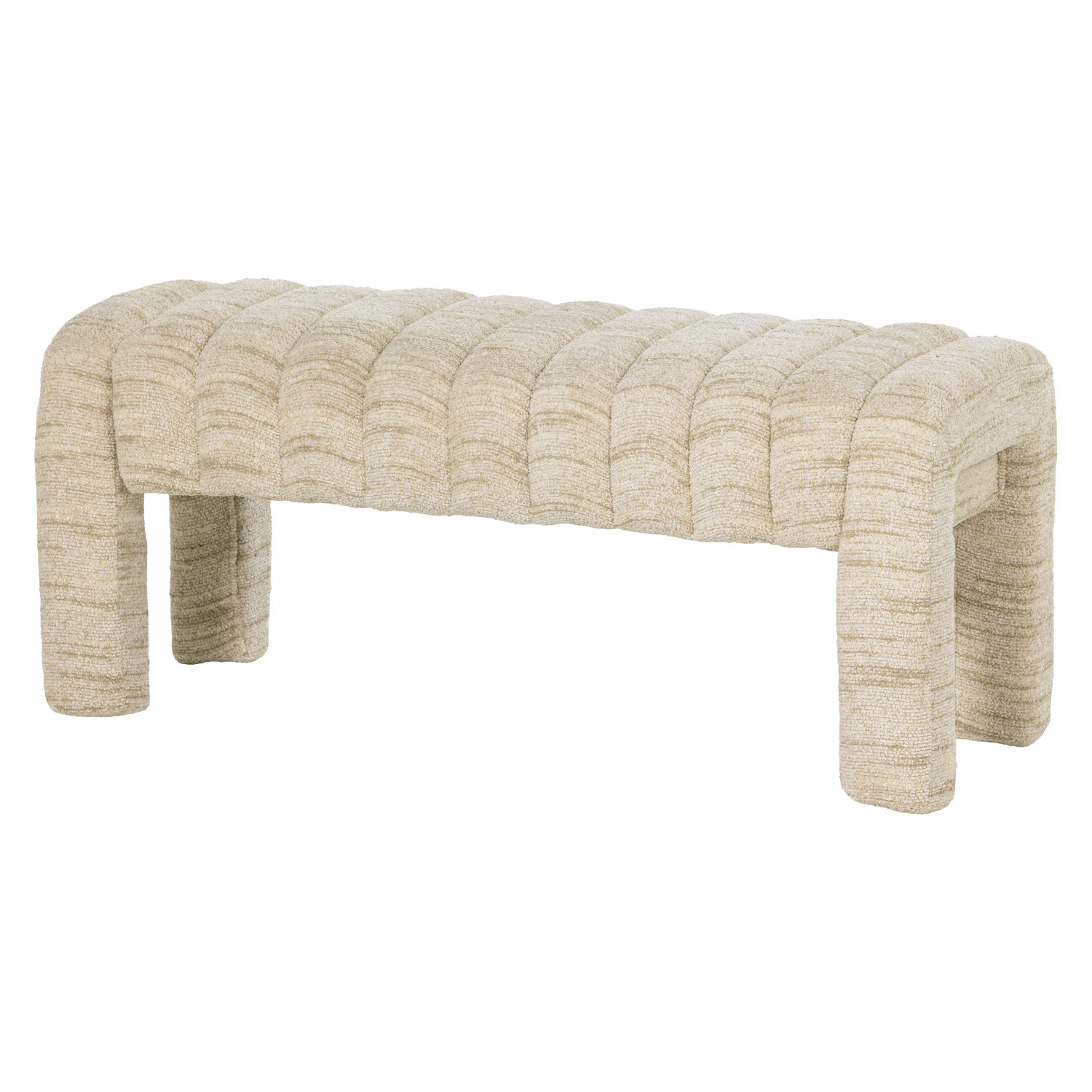 Bankje Frex Bouclé, 110cm - Naturel