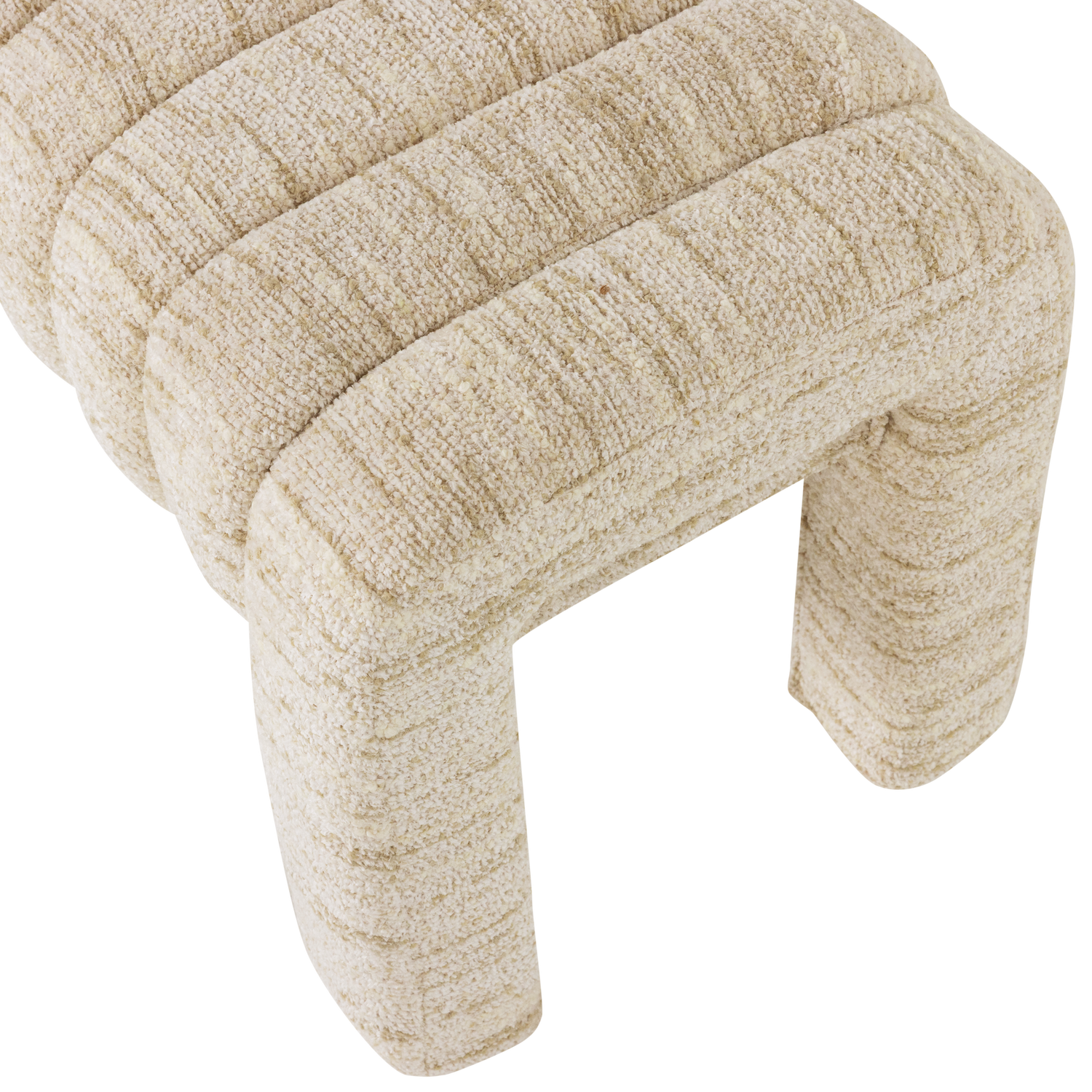 Bankje Frex Bouclé, 110cm - Naturel - Afbeelding 5