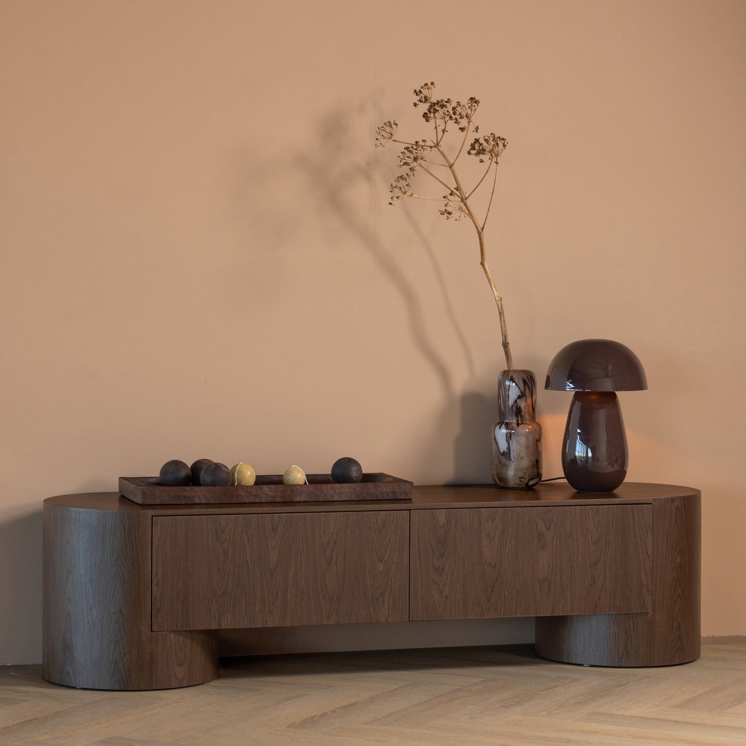 TV-meubel Velari MDF, 200cm - Bruin - Afbeelding 2