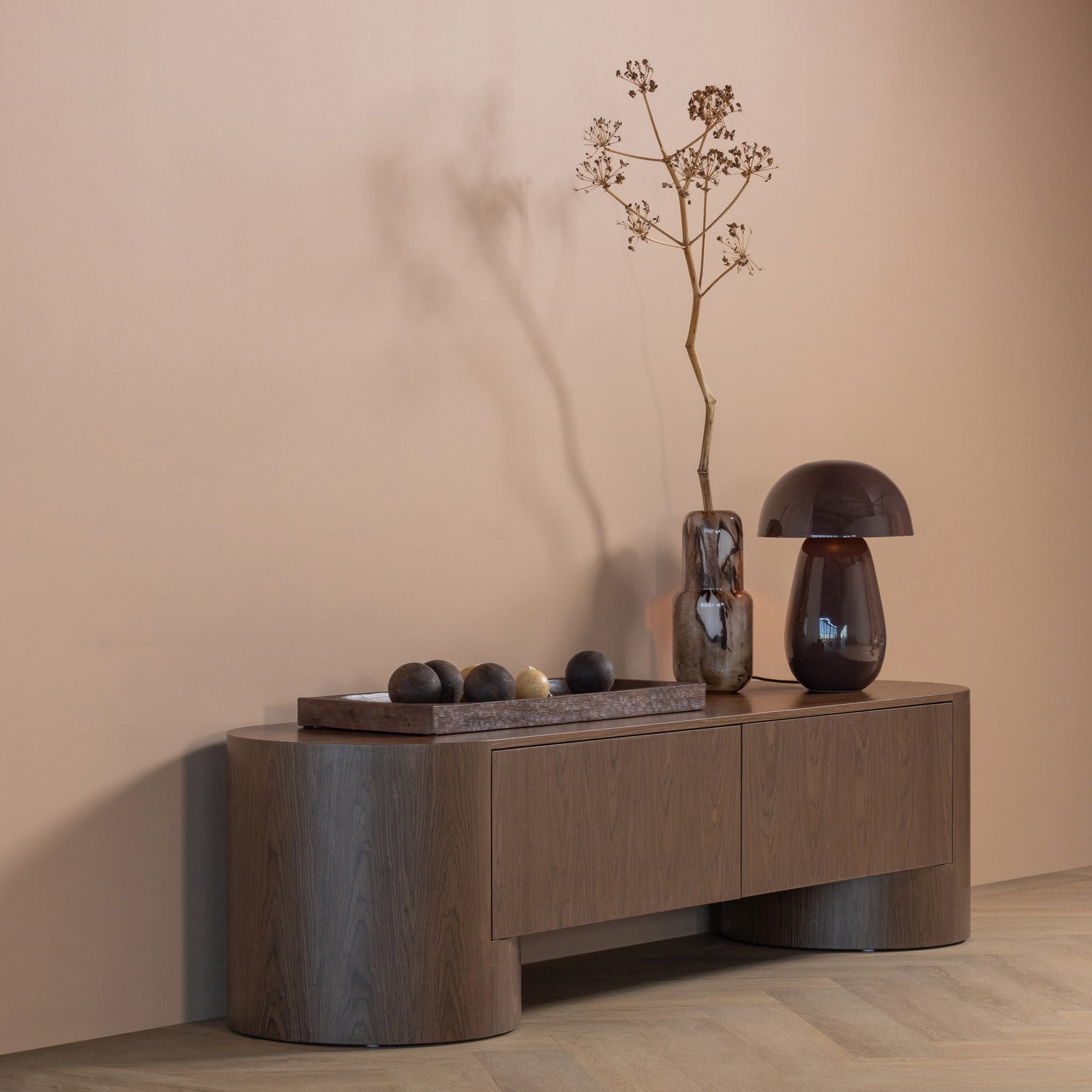 TV-meubel Velari MDF, 200cm - Bruin - Afbeelding 3