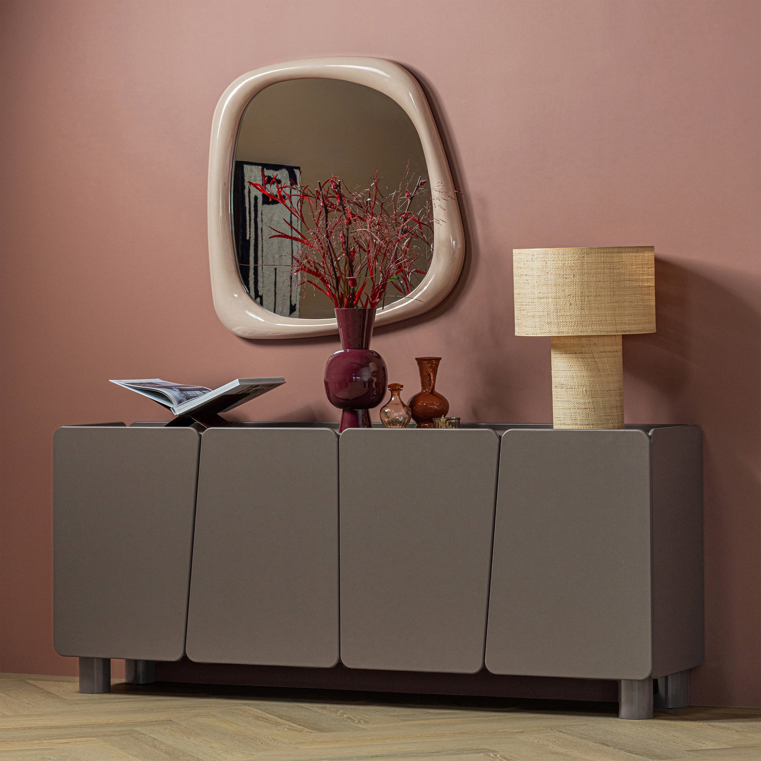 Dressoir Root Grenen Truffel 200 cm - Bruin - Afbeelding 2