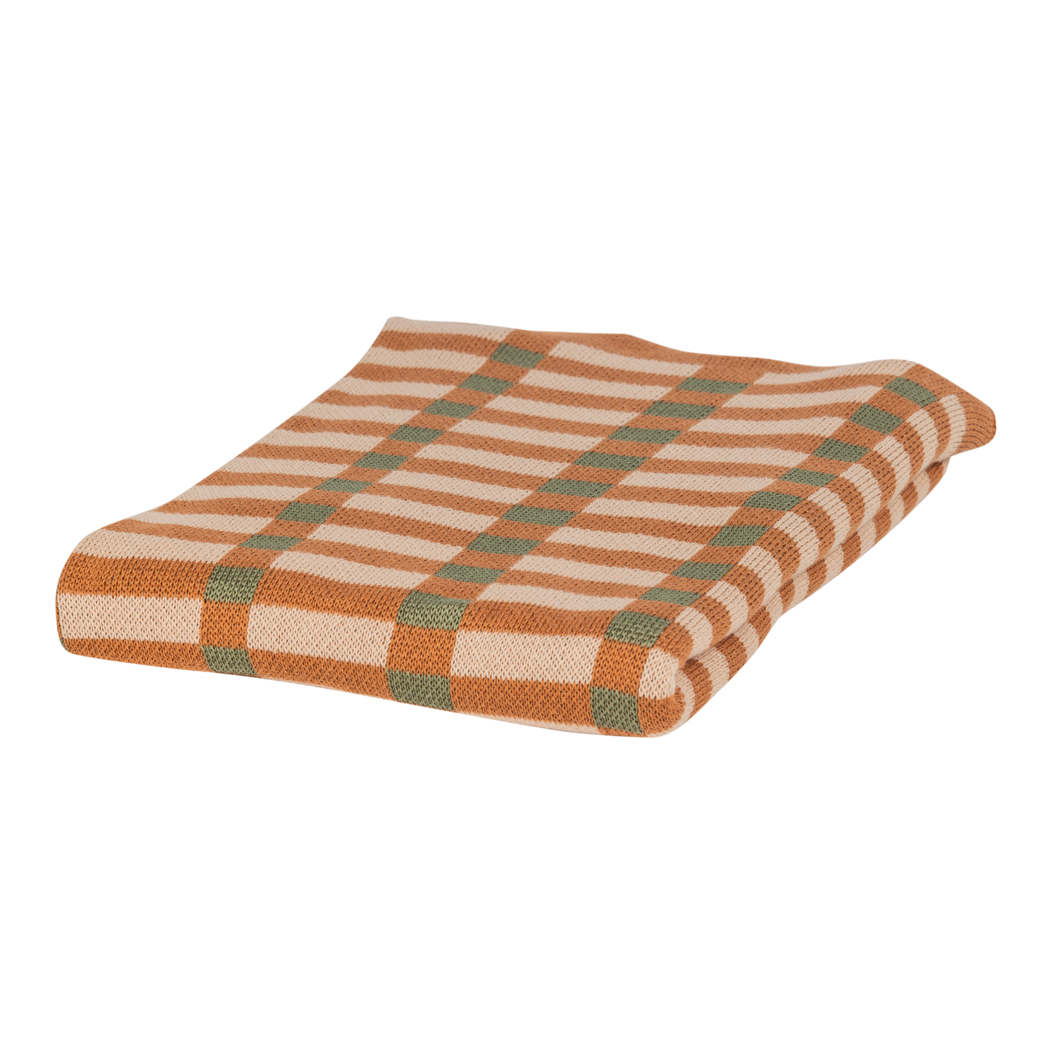 Plaid Vola Groen 130x170 cm - Oranje