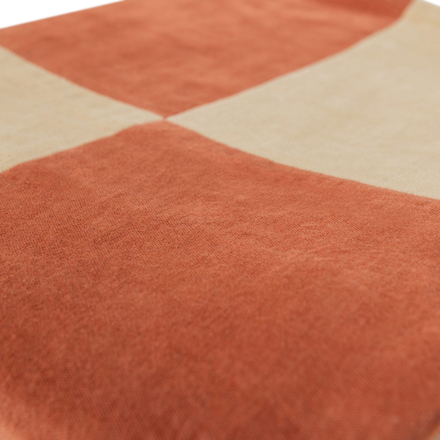Plaid Zena Velvet Roestbruin 130x170 cm - Beige - Afbeelding 5