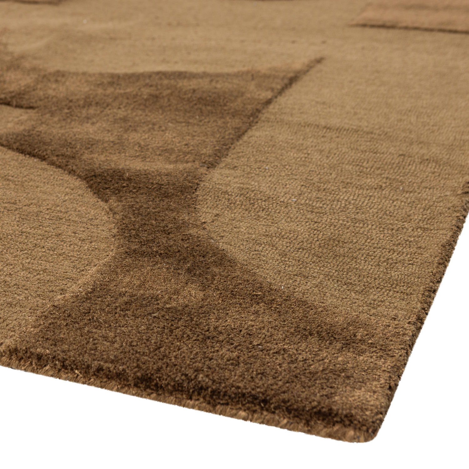 Vloerkleed Livo Viscose WOL 170x240 cm - Bruin - Afbeelding 4