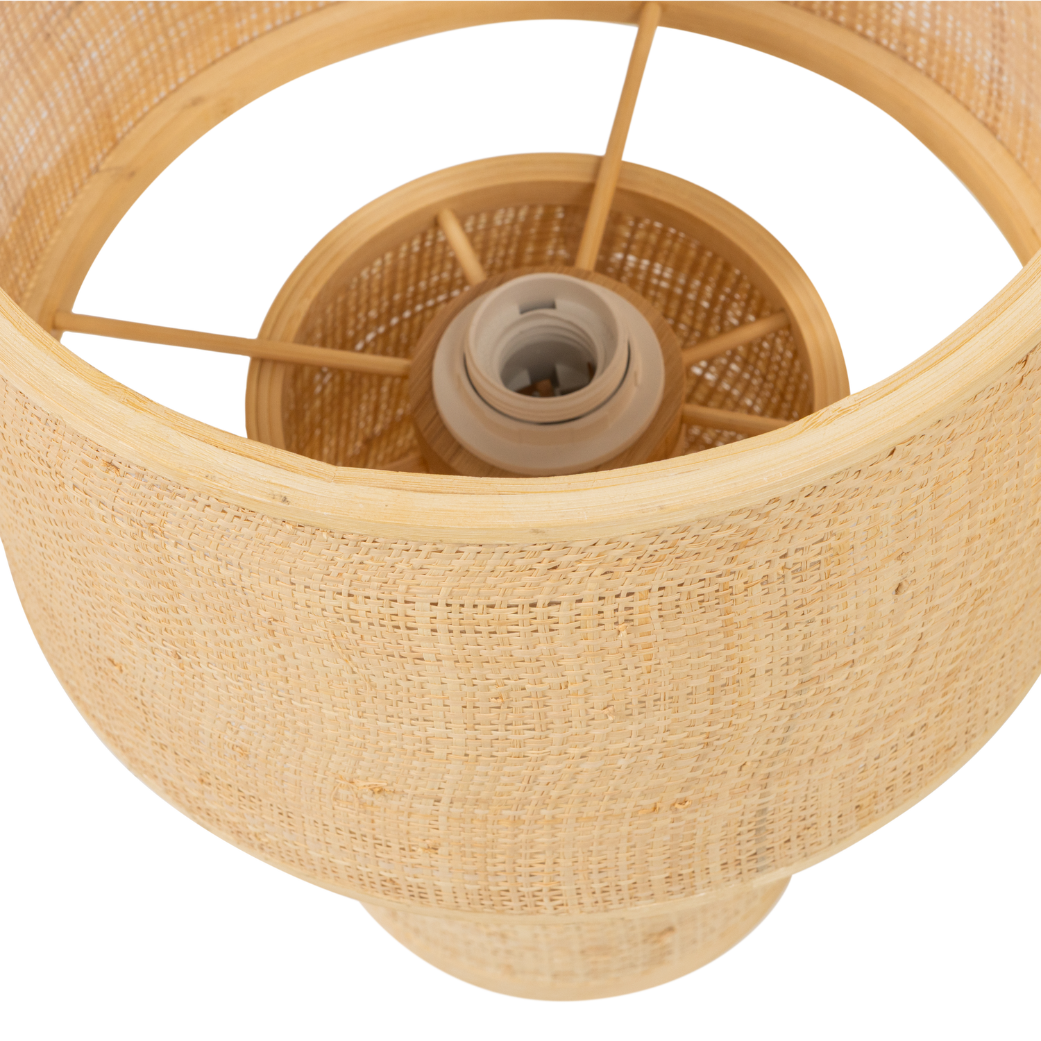 Tafellamp Syro Raffia 38 cm - Naturel - Afbeelding 4