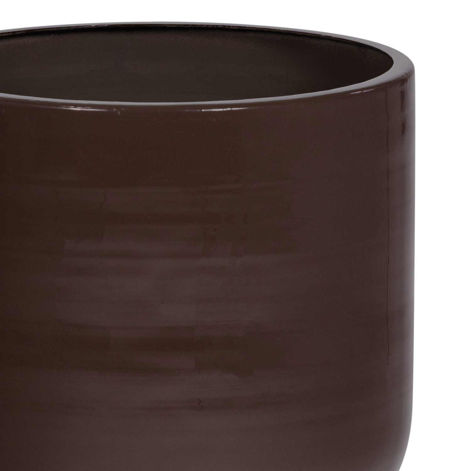 Plantenpot Toval Laag Metaal Hoogglans Paars - Bruin - Afbeelding 5