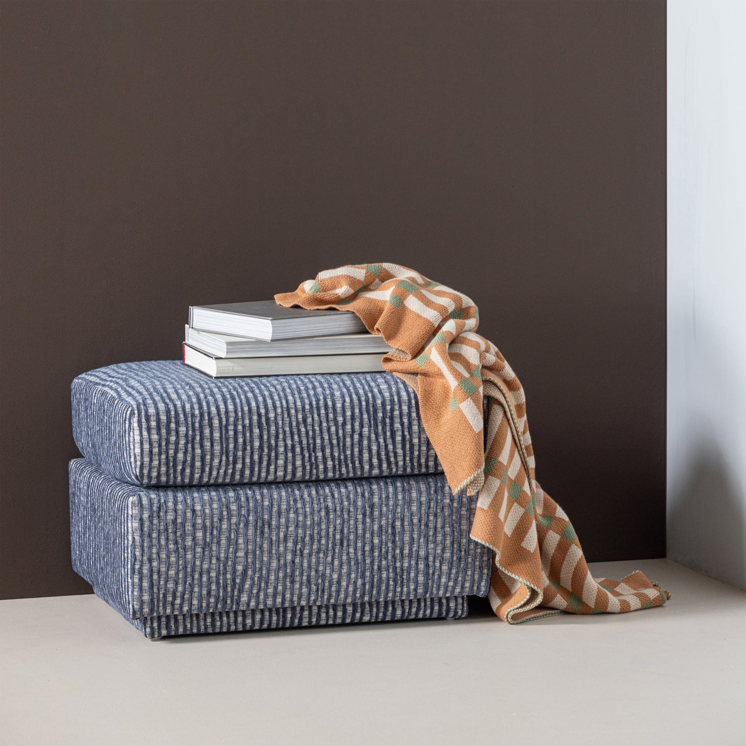 Plaid Vola Groen 130x170 cm - Oranje - Afbeelding 2
