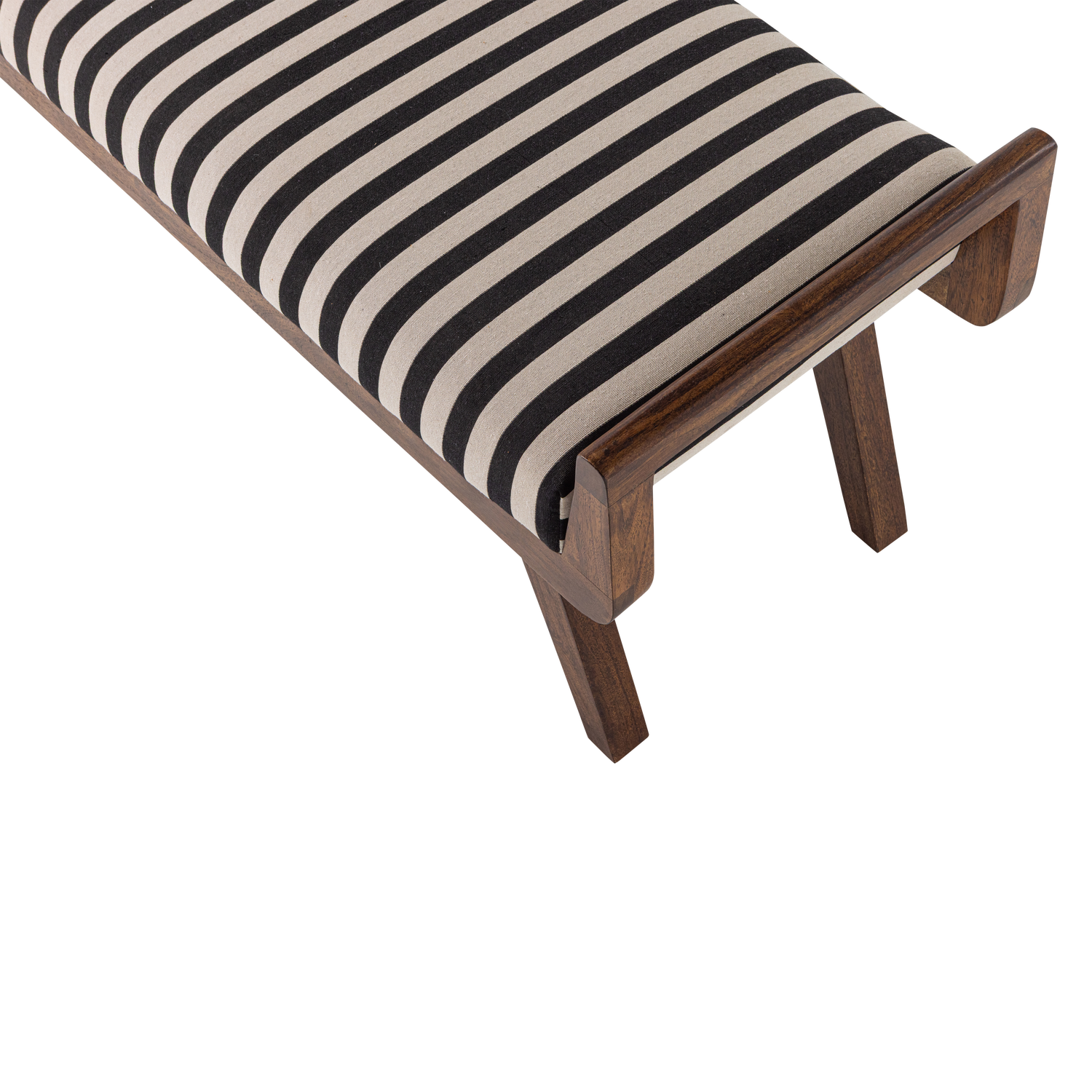Bankje Valo Stof en acaciahout, 157x43 cm - Afbeelding 5