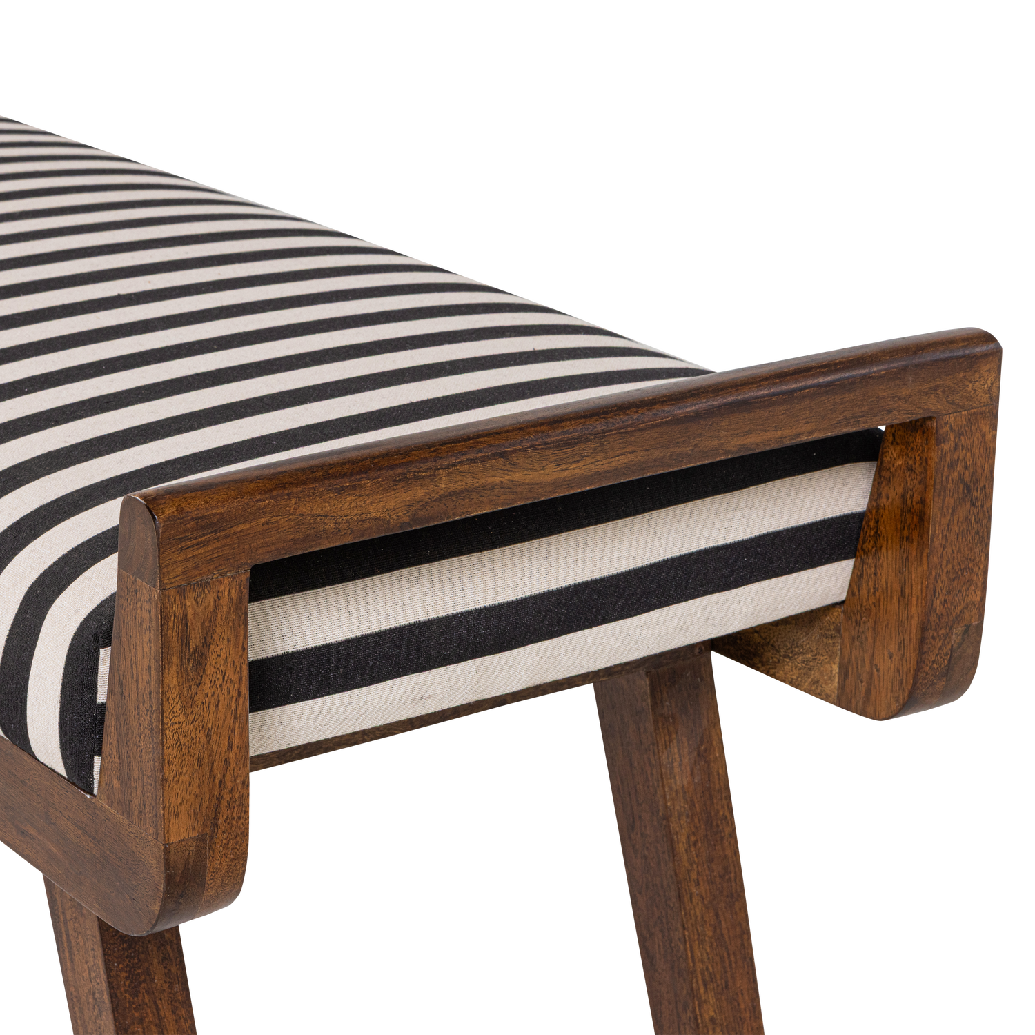 Bankje Valo Stof en acaciahout, 157x43 cm - Afbeelding 6
