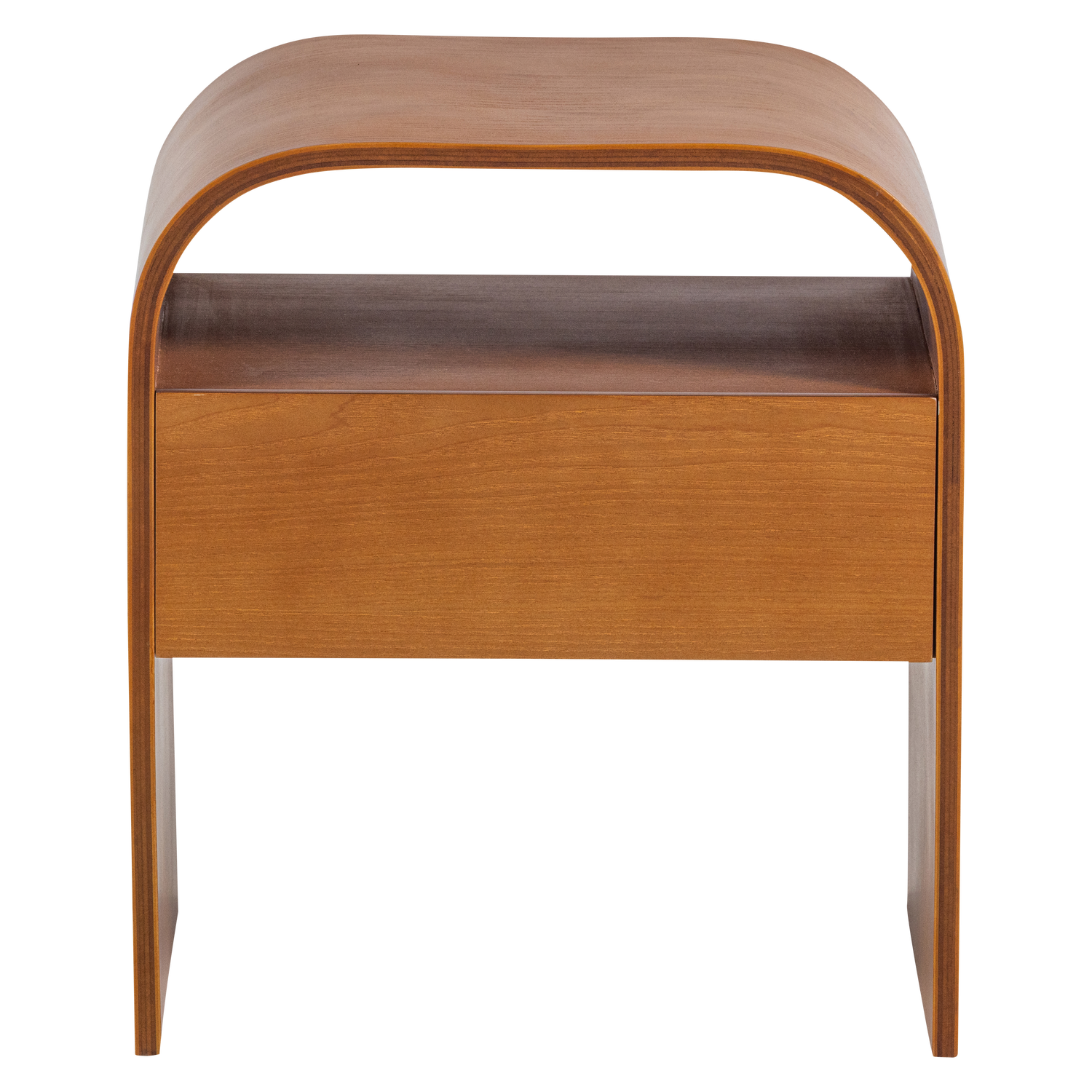 Nachtkastje/Bijzettafel Momo Met 1 lade, kleur Bruin - Afbeelding 3
