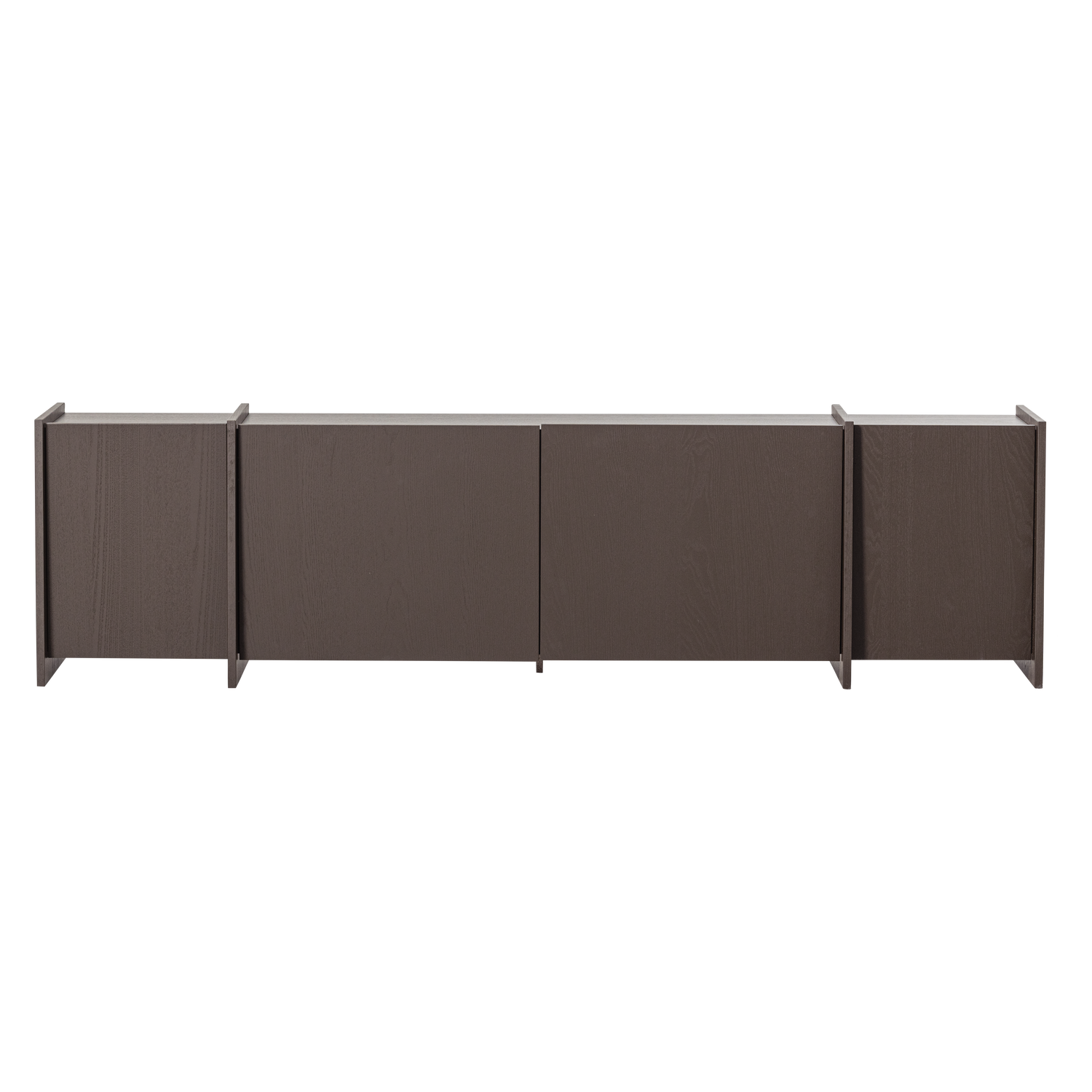 TV Meubel Brock Essen Fineer 200 cm - Middenbruin - Afbeelding 4