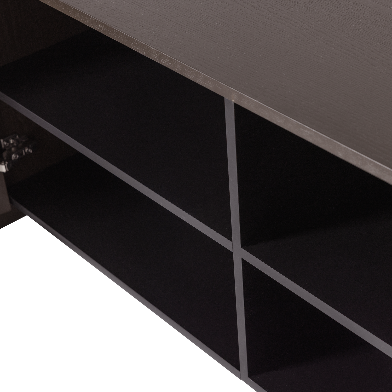 TV Meubel Brock Essen Fineer 200 cm - Middenbruin - Afbeelding 8