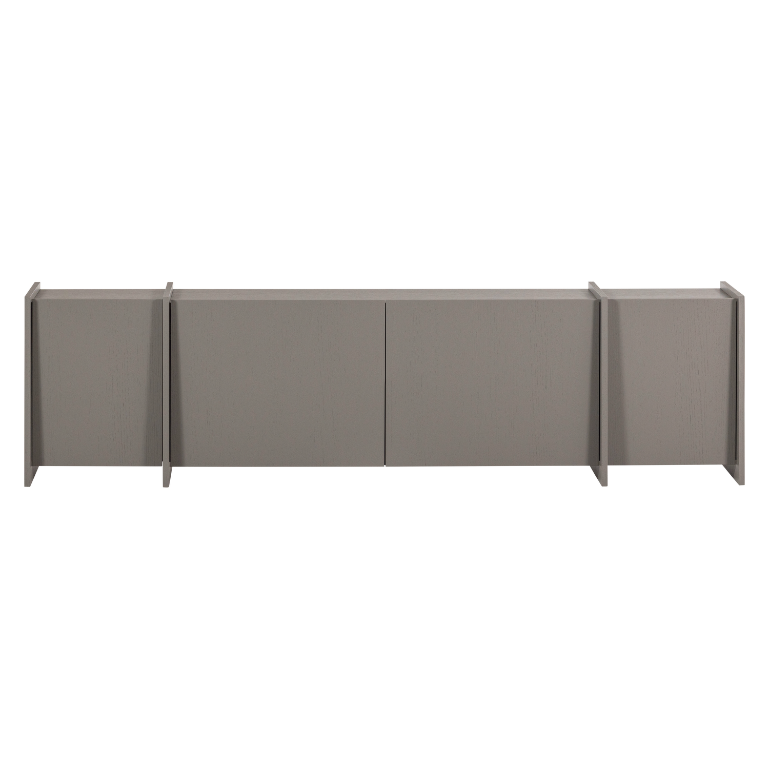 TV Meubel Brock Essen Fineer 200 cm - Warmgrijs - Afbeelding 4