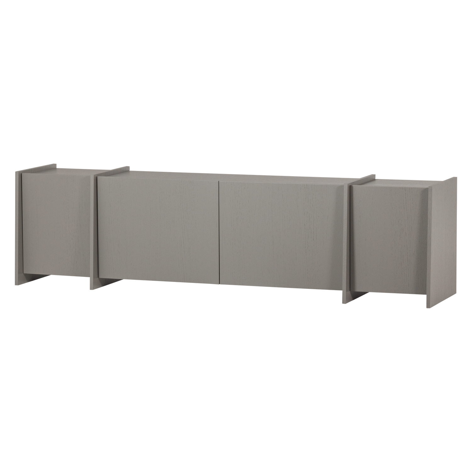 TV Meubel Brock Essen Fineer 200 cm - Warmgrijs