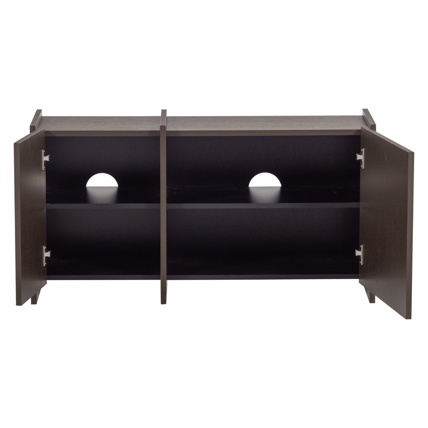 TV Meubel Brock Essen Fineer 102 cm - Middenbruin - Afbeelding 6