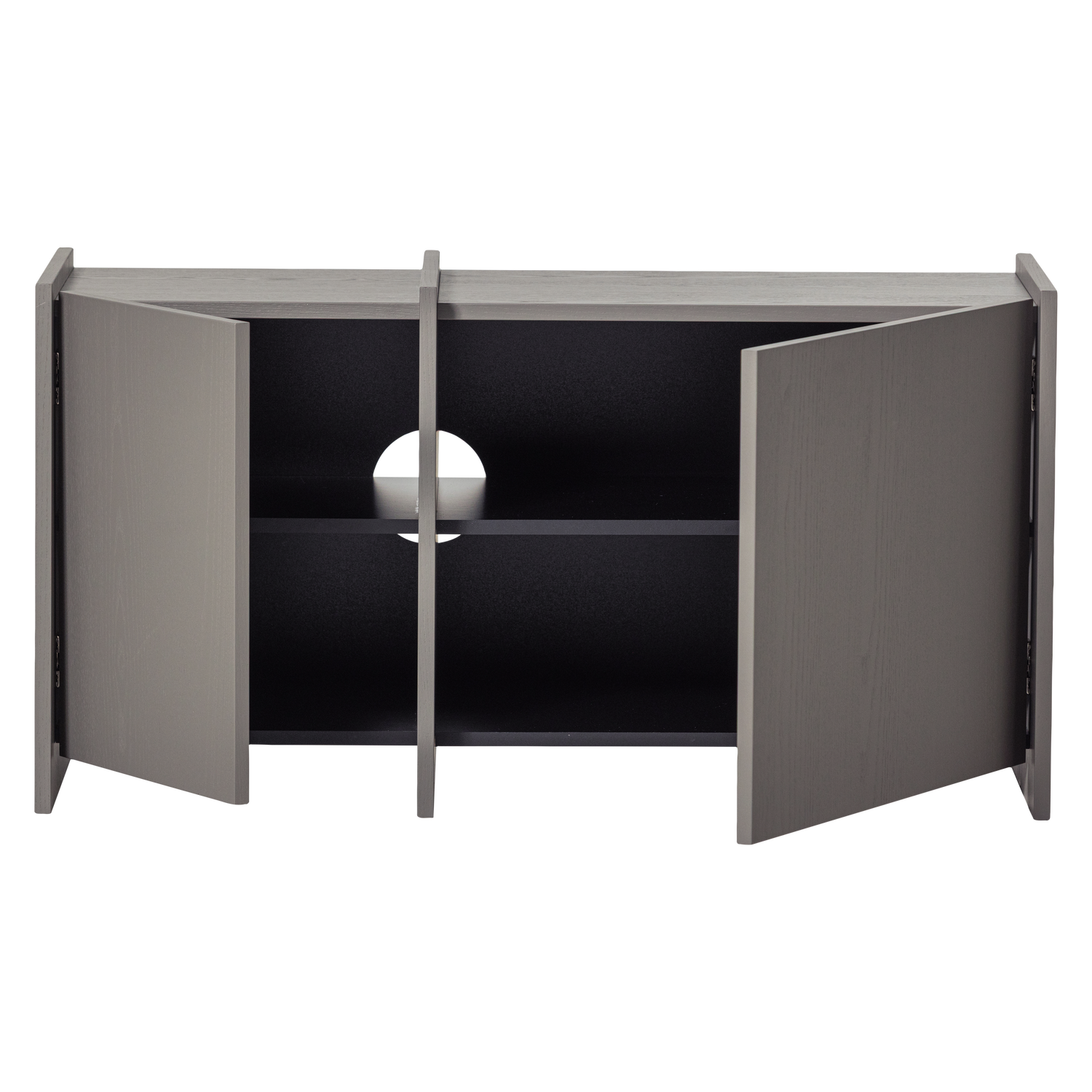 TV Meubel Brock Essen Fineer 102 cm - Warmgrijs - Afbeelding 4