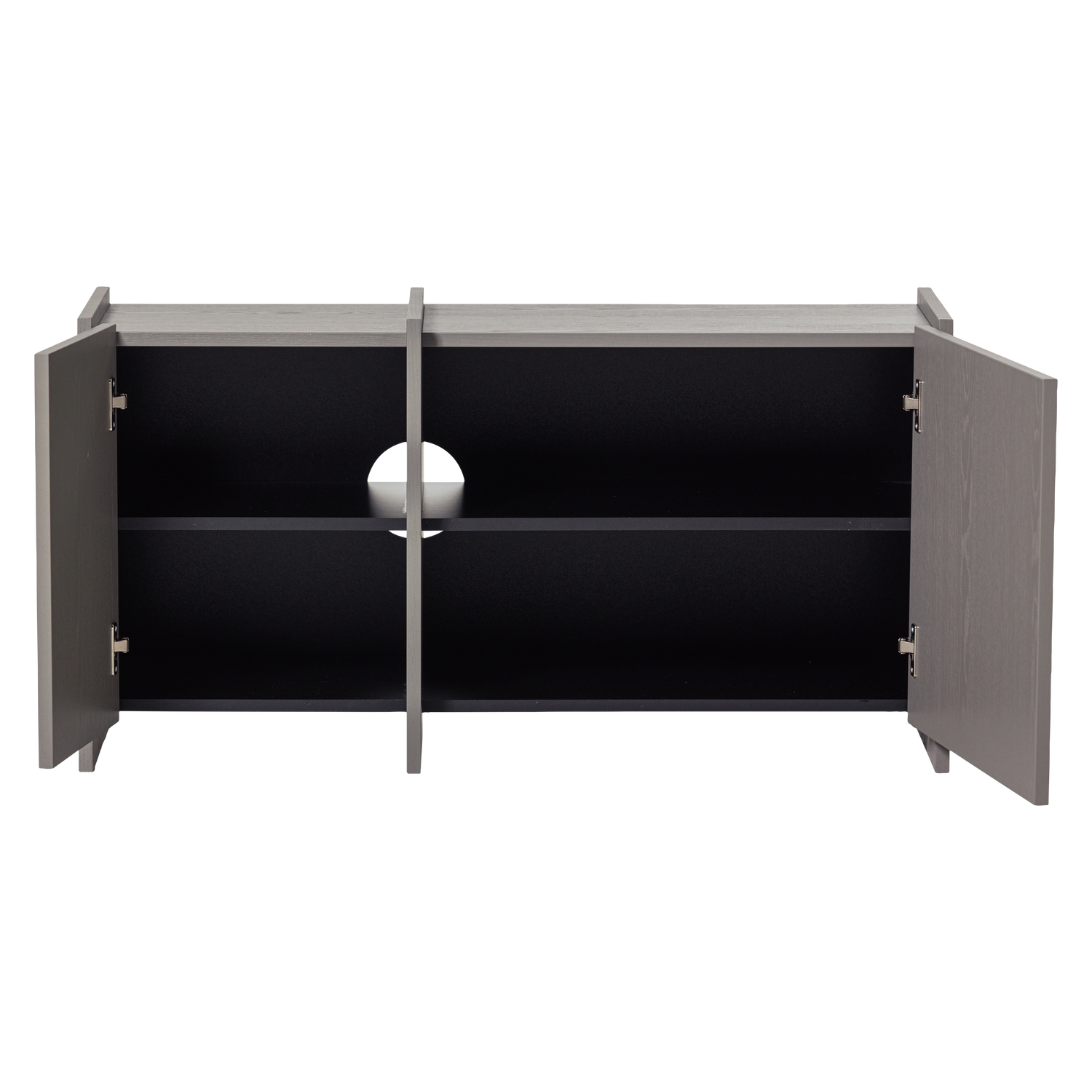 TV Meubel Brock Essen Fineer 102 cm - Warmgrijs - Afbeelding 5