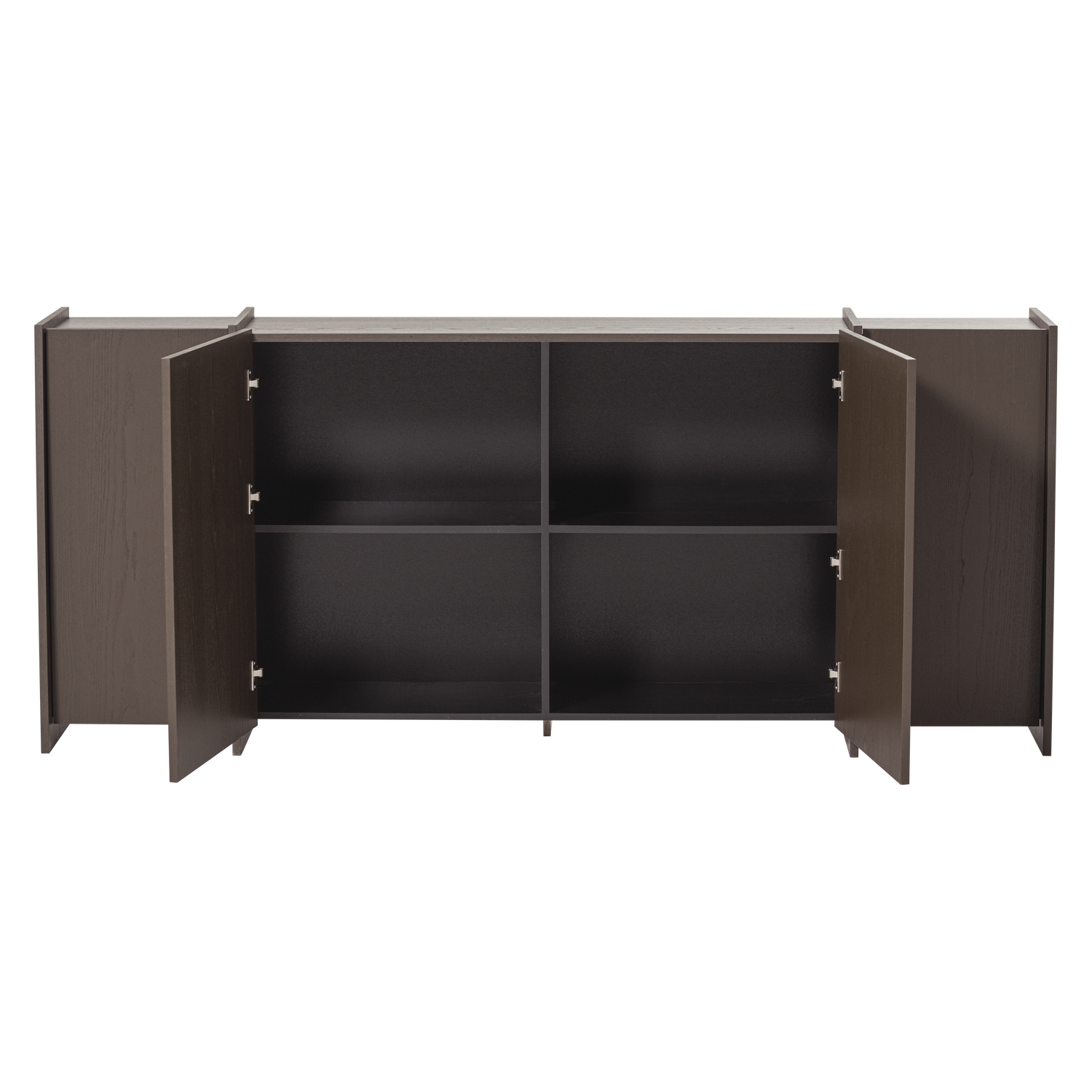 Dressoir Brock Essen Fineer 200 cm - Middenbruin - Afbeelding 5
