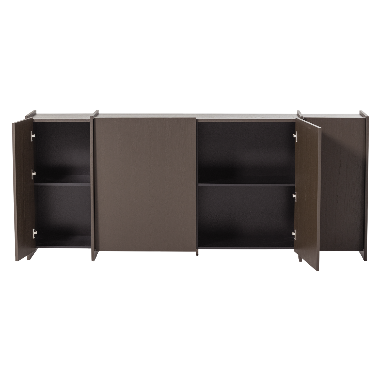 Dressoir Brock Essen Fineer 200 cm - Middenbruin - Afbeelding 6