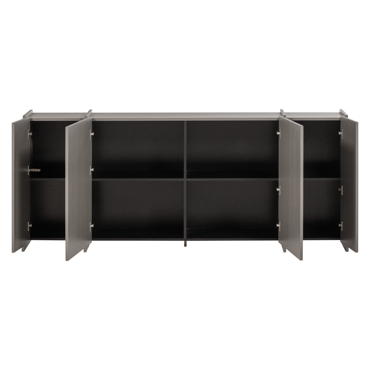 Dressoir Brock Essen Fineer 200 cm - Warmgrijs - Afbeelding 6