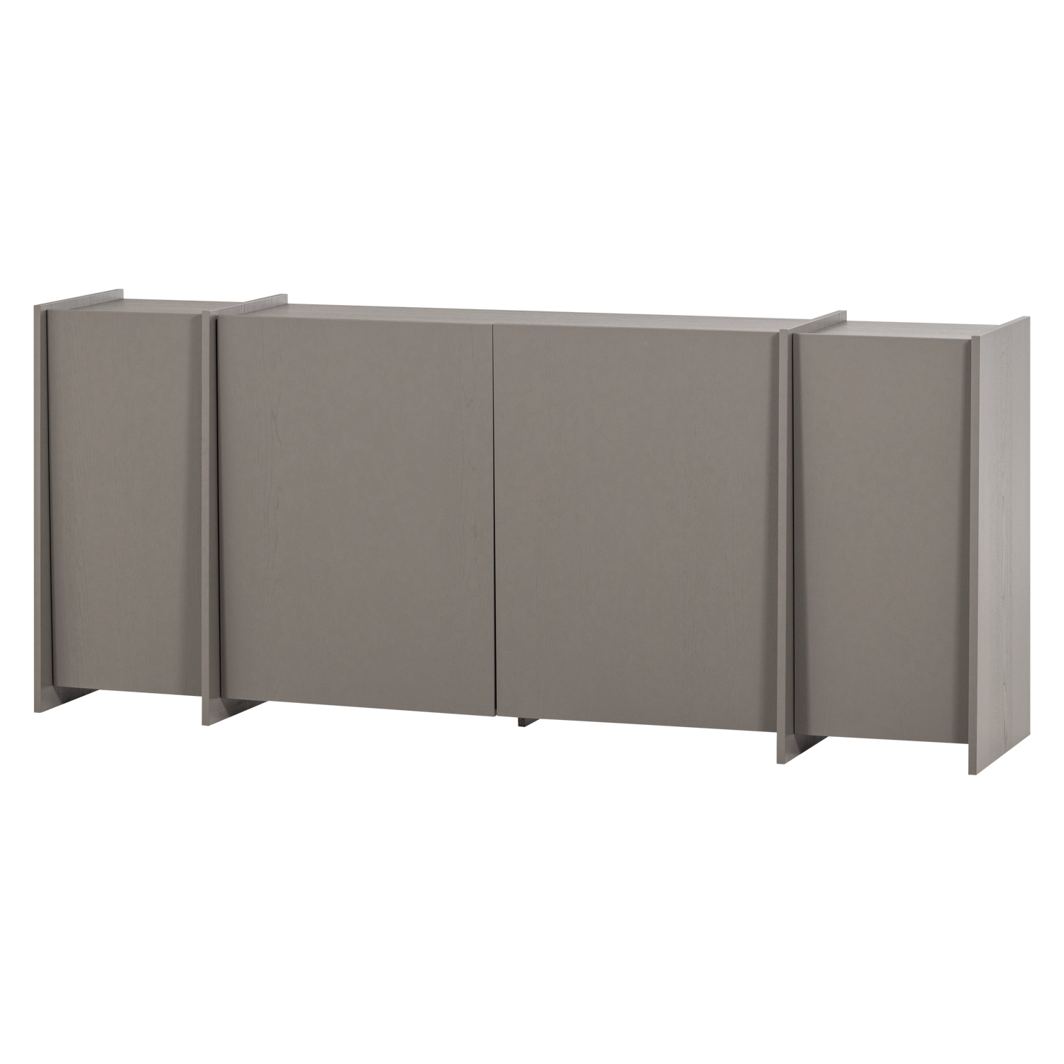 Dressoir Brock Essen Fineer 200 cm - Warmgrijs