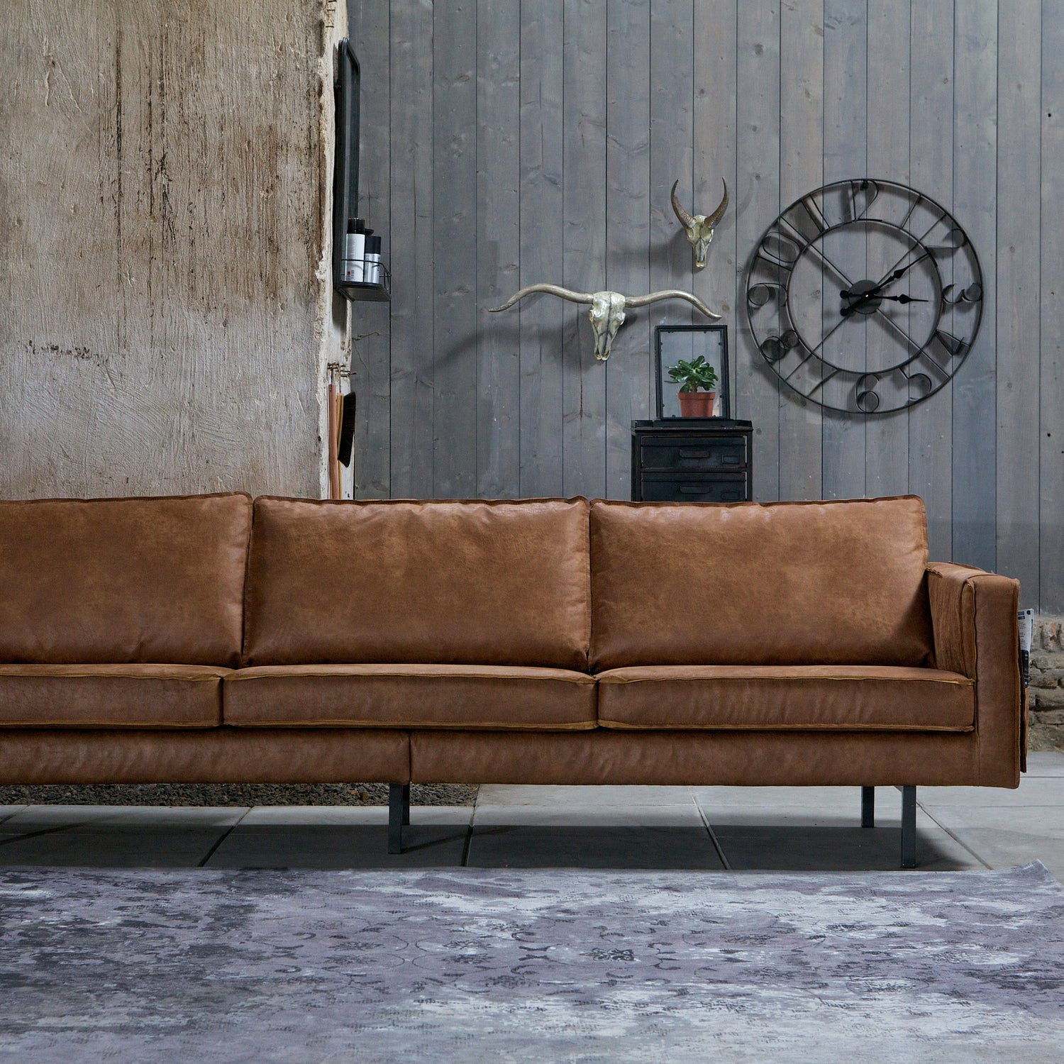Rodeo bank 3-zits cognac - Afbeelding 5