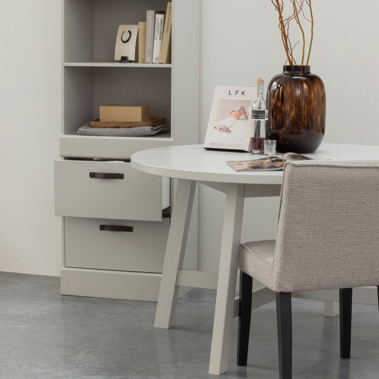 Boekenkast Bold Grenen, 215 x 54cm, kleur Sneeuwwit - Afbeelding 9
