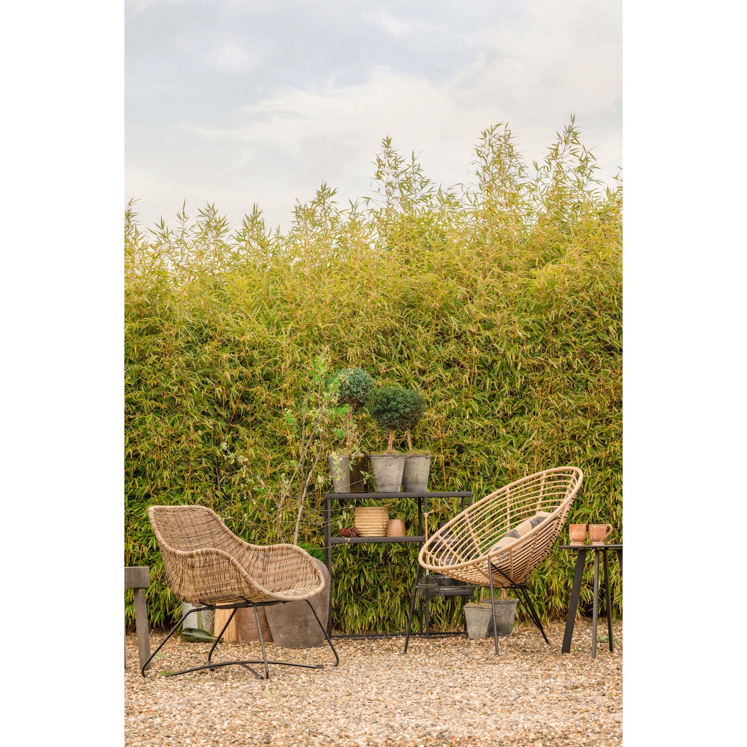 Tuin Bijzettafel Fer Ø40cm - Zwart - Afbeelding 3