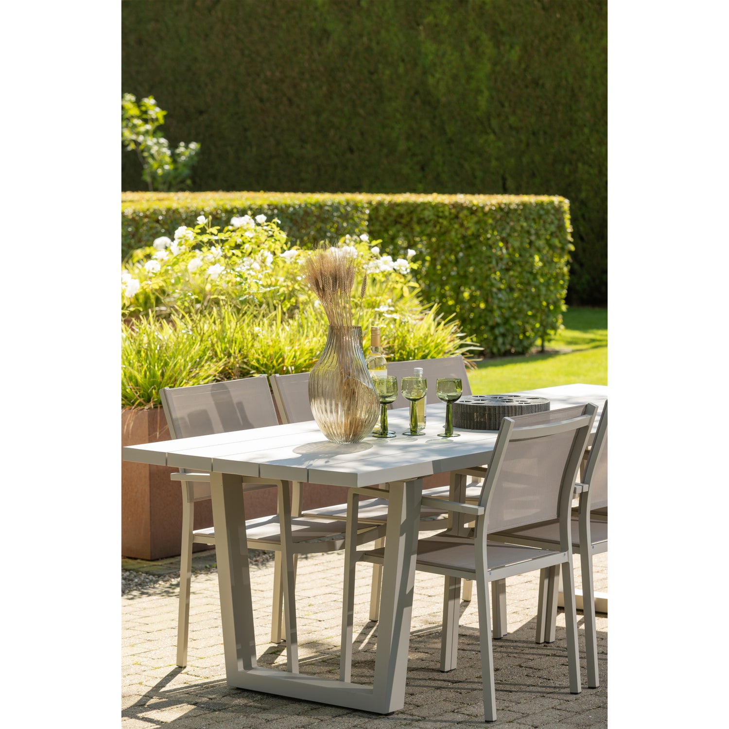 Tuinstoel Fowl Aluminium Textileen - Zand - Afbeelding 10