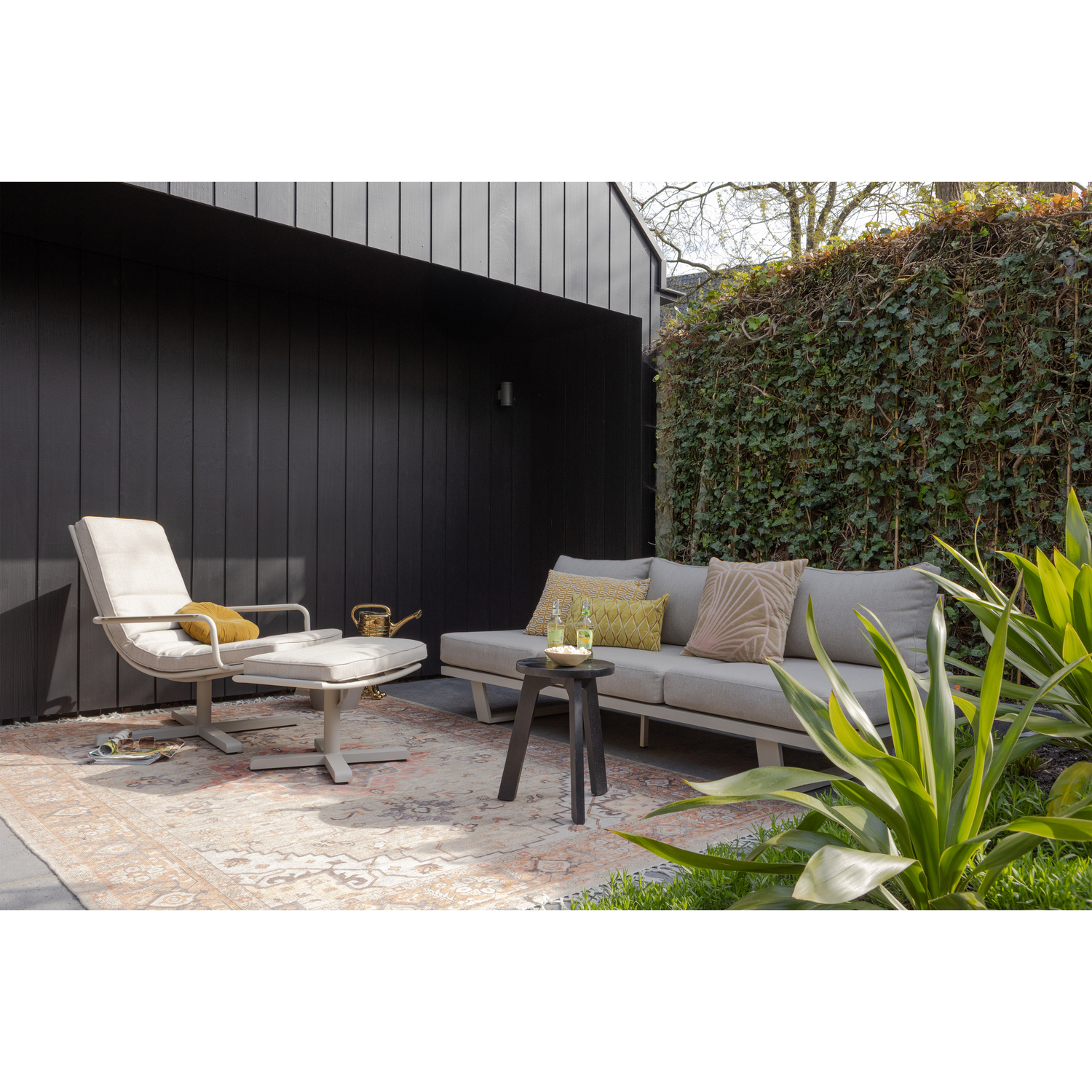 Tuin Hocker Coosa Tuin Aluminium - Zand - Afbeelding 6