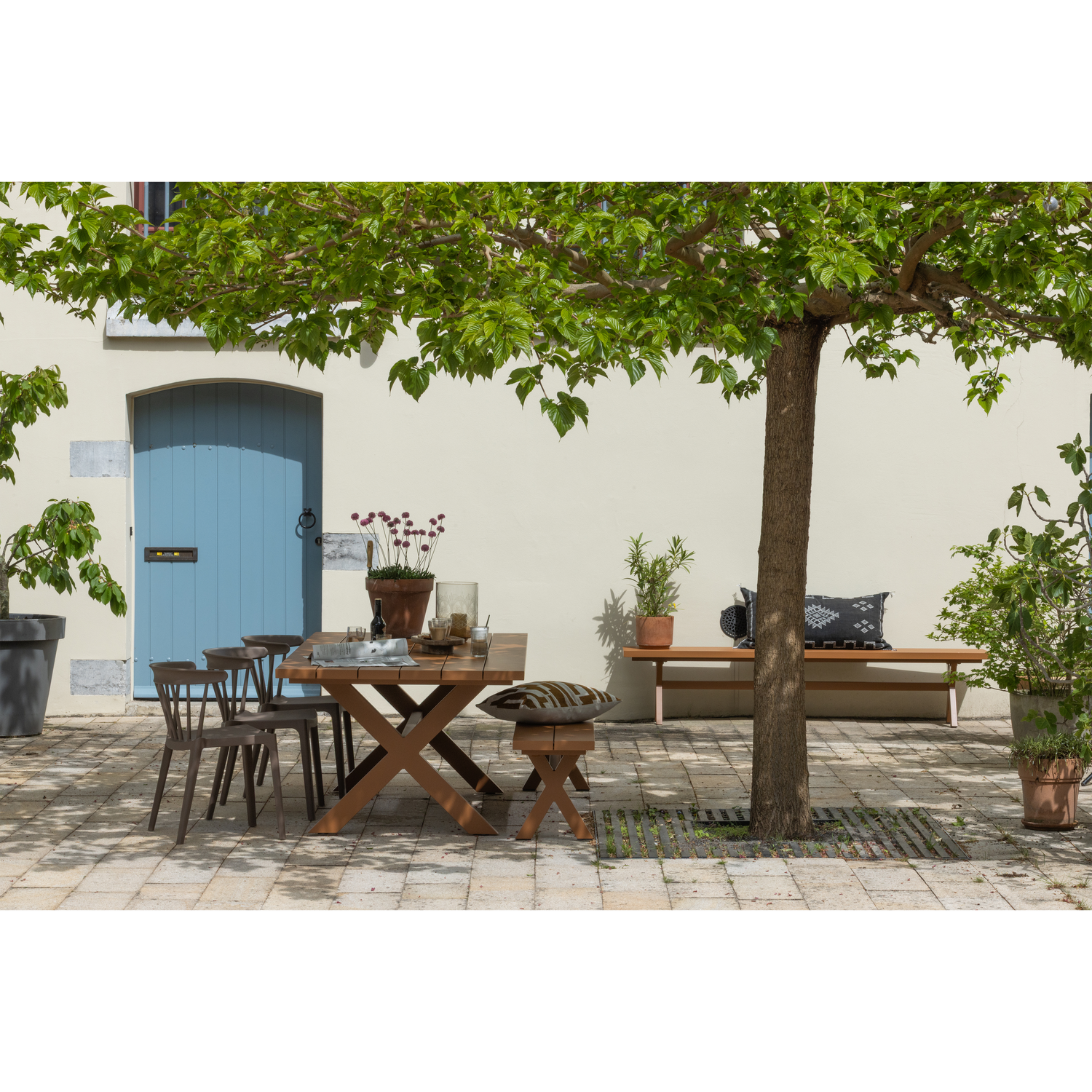 Tuinstoel Bliss Spijlen Kunststof Bruin - Afbeelding 18