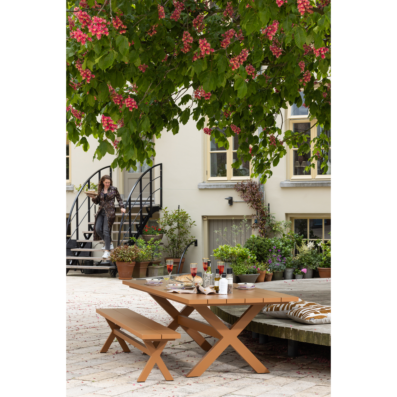 Picknicktafel Delta 220 x 105cm - Terra - Afbeelding 5