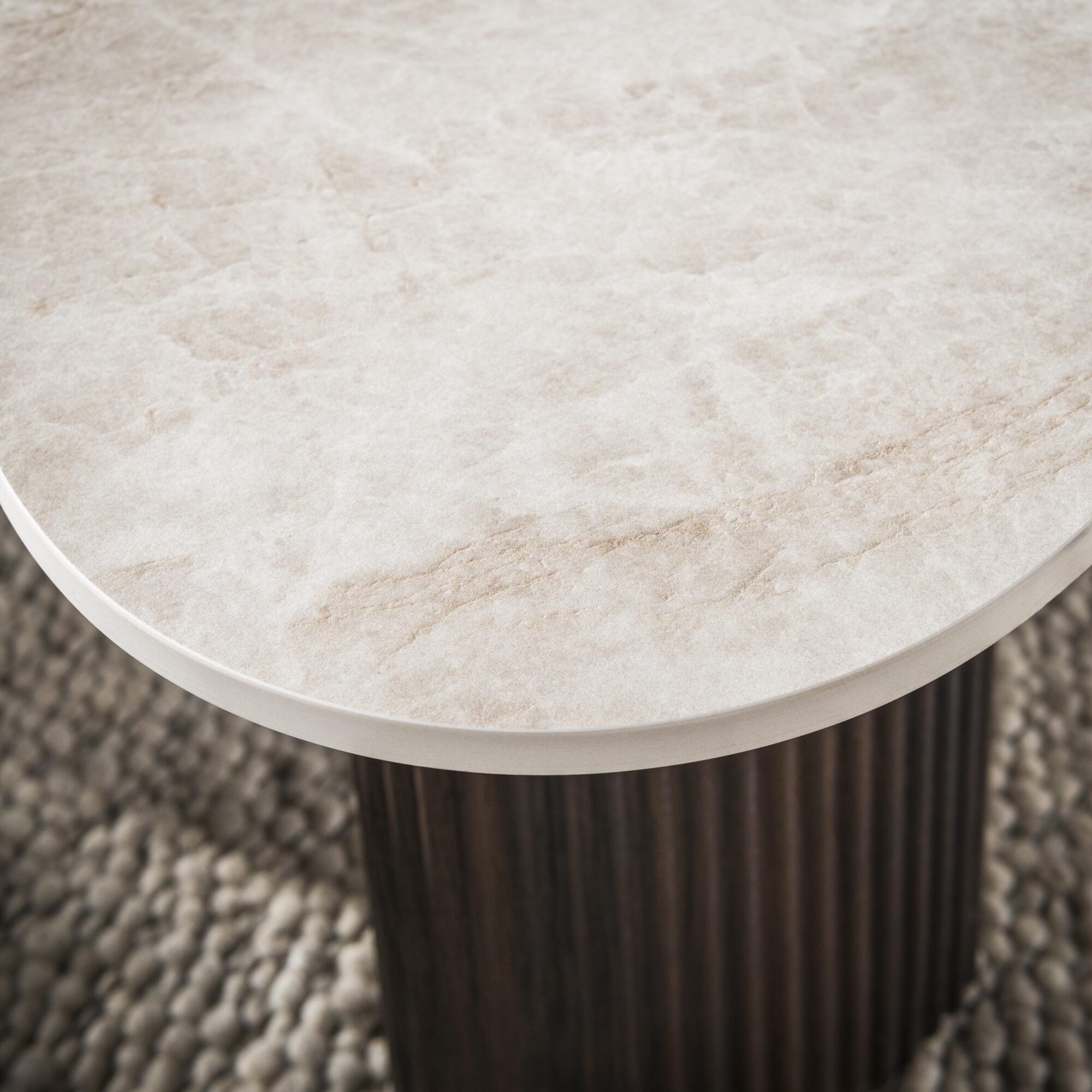Organische Salontafel One Keramiek in Taj Mahal-look, Set van 2 stuks - Afbeelding 3