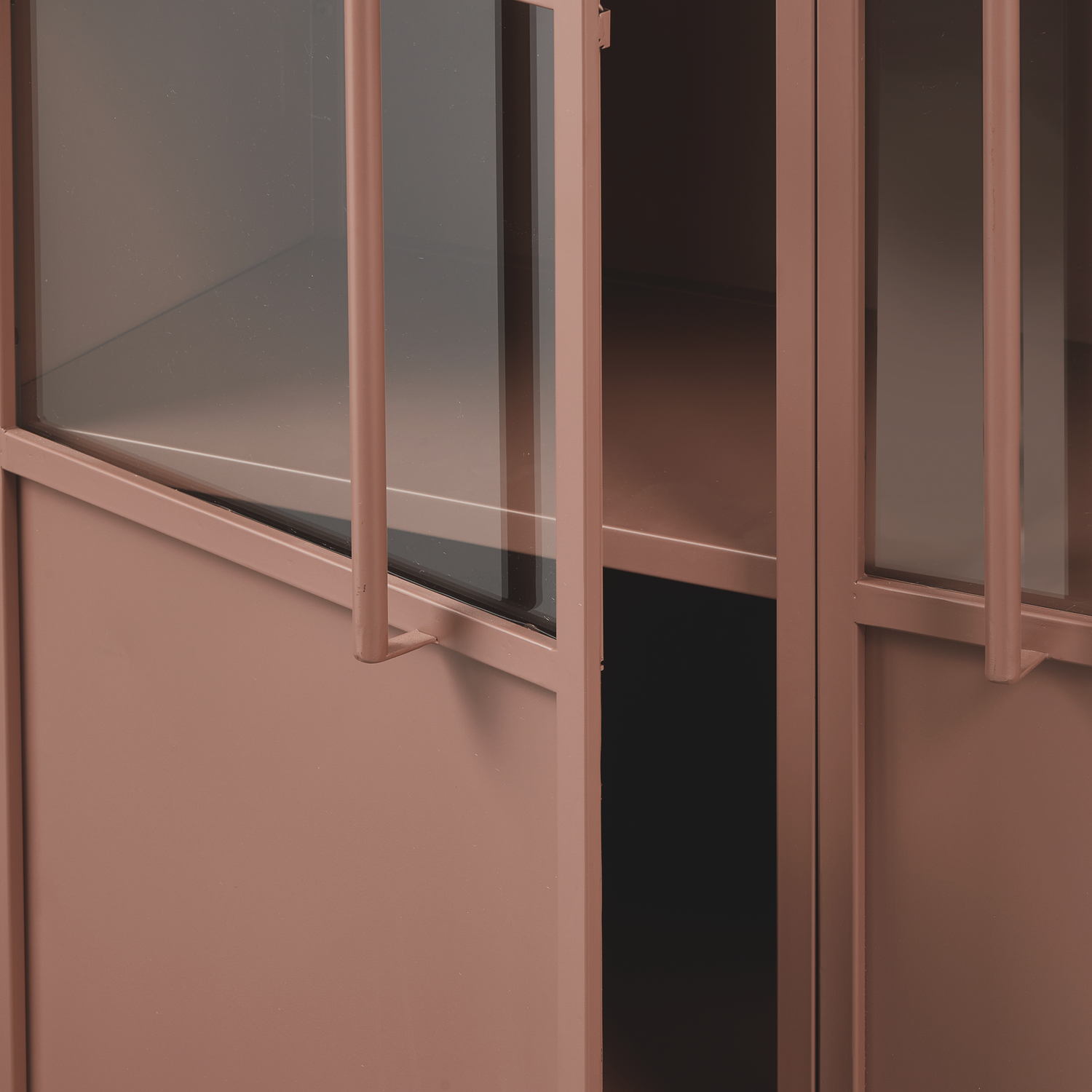 Vitrinekast Exhibit 170 x 99cm - Tan - Afbeelding 6